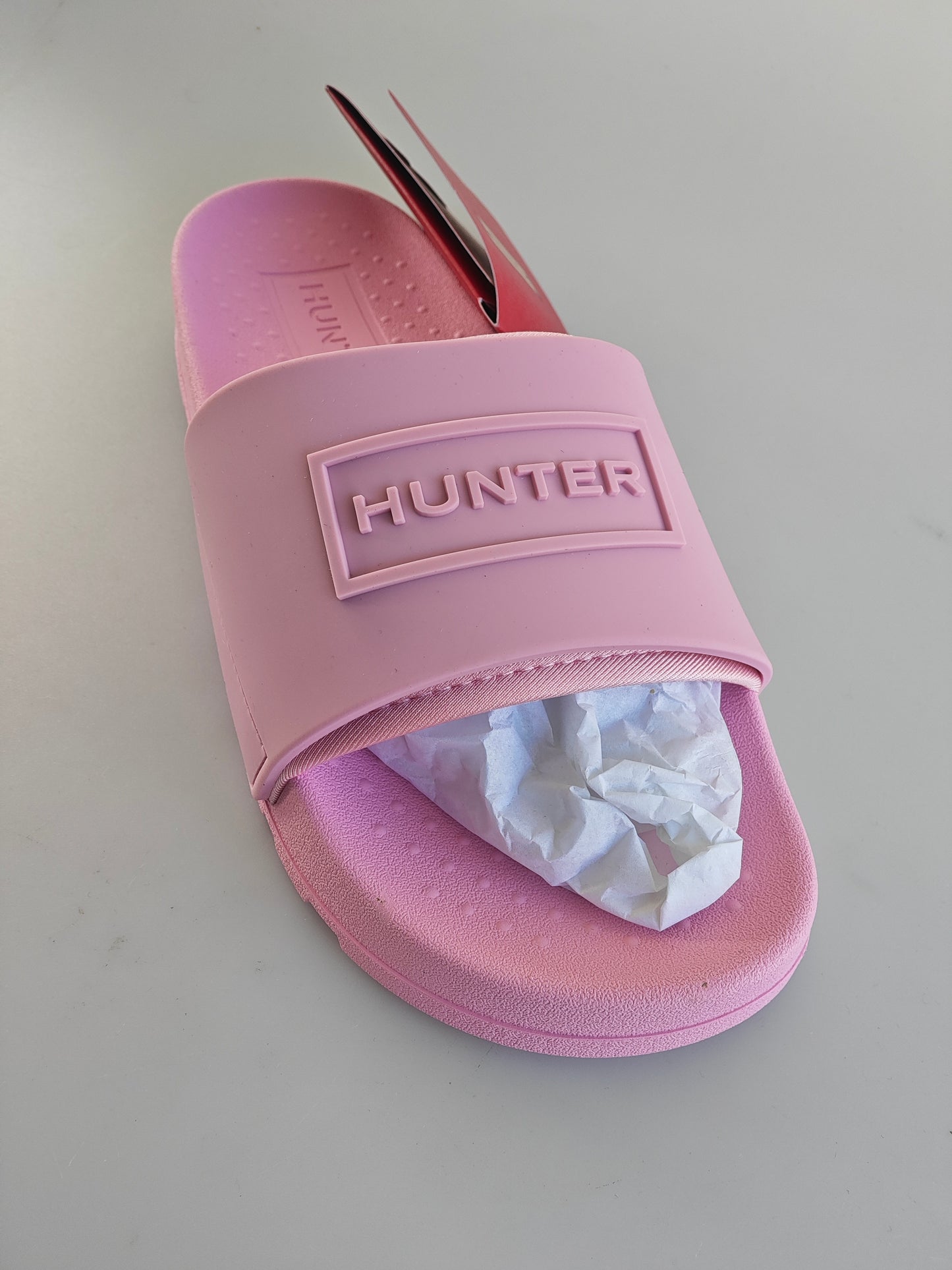 Claquettes Hunter Femme Original Bloom Slide Rose – EU 41 / UK 7 – Neuves