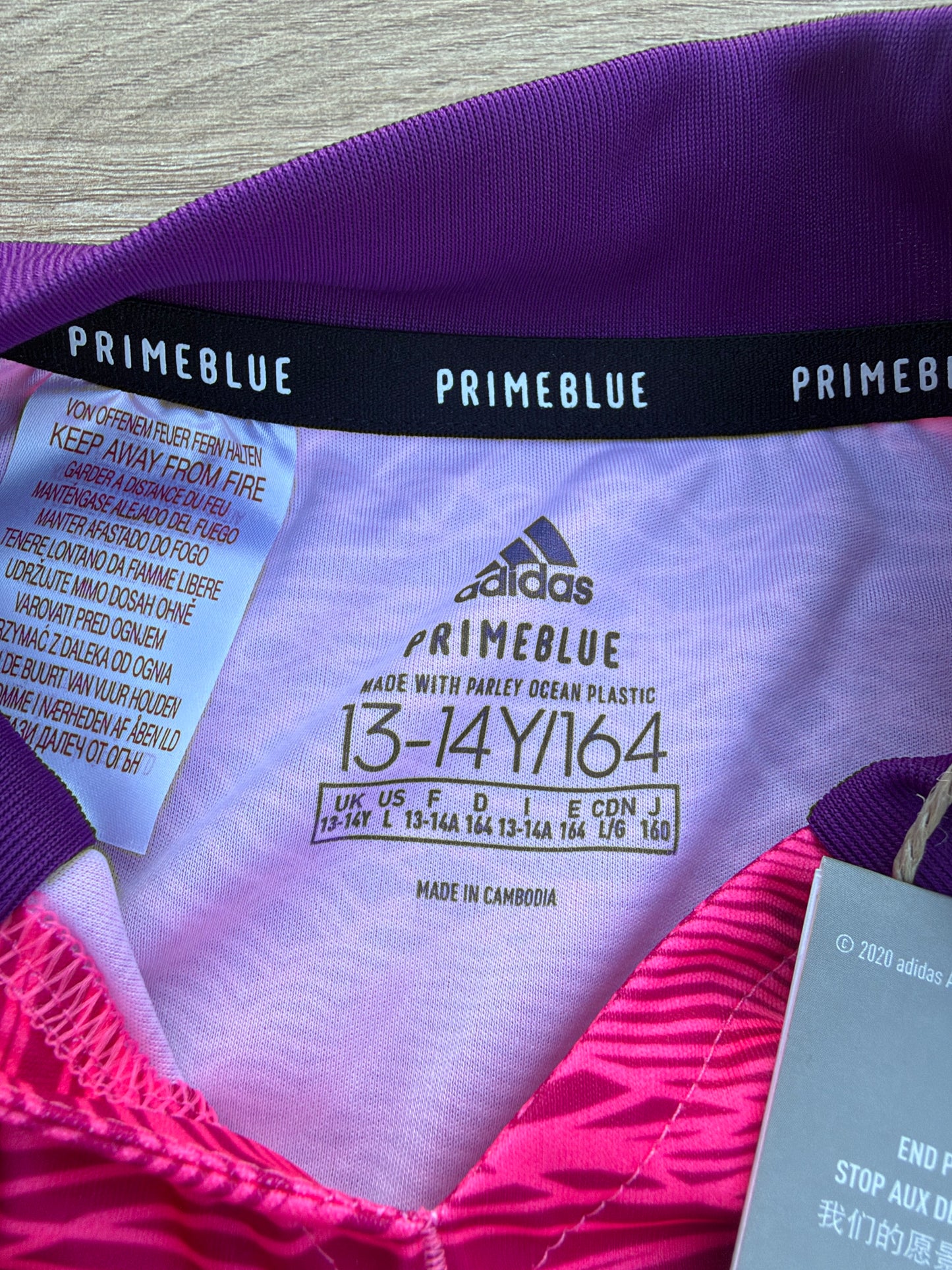 Maillot de gardien Adidas Primeblue Aeroready – 13-14 ans (164 cm)