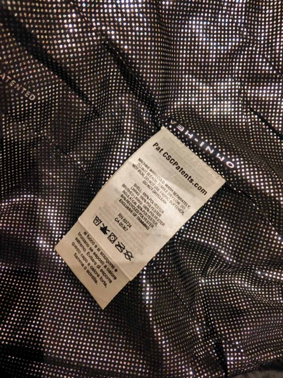 Veste Columbia Interchange Omni-Heat taille M d'occasion de Columbia, avec étiquette d'entretien visible.