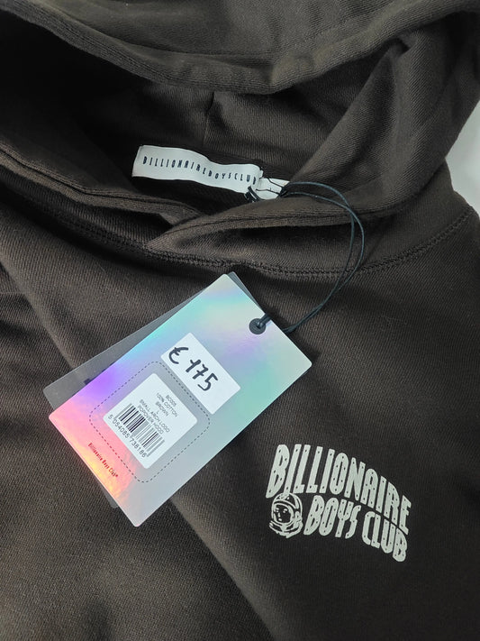 Hoodie marron en coton de Billionaire Boys Club, avec logo imprimé et étiquette holographique.