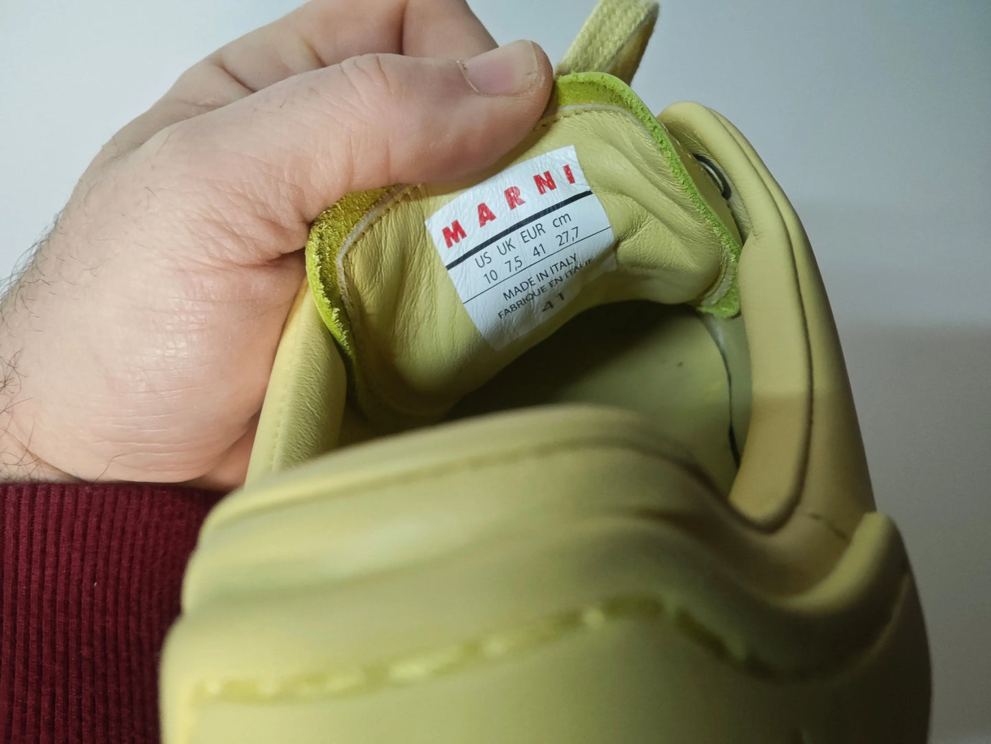 Baskets Marni — Jaune— Made in Italy — Taille 41 EU - SECONDE MAIN Marni