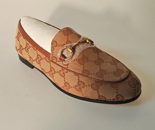 Mocassins Gucci GG Canvas Horsebit Femme gucci