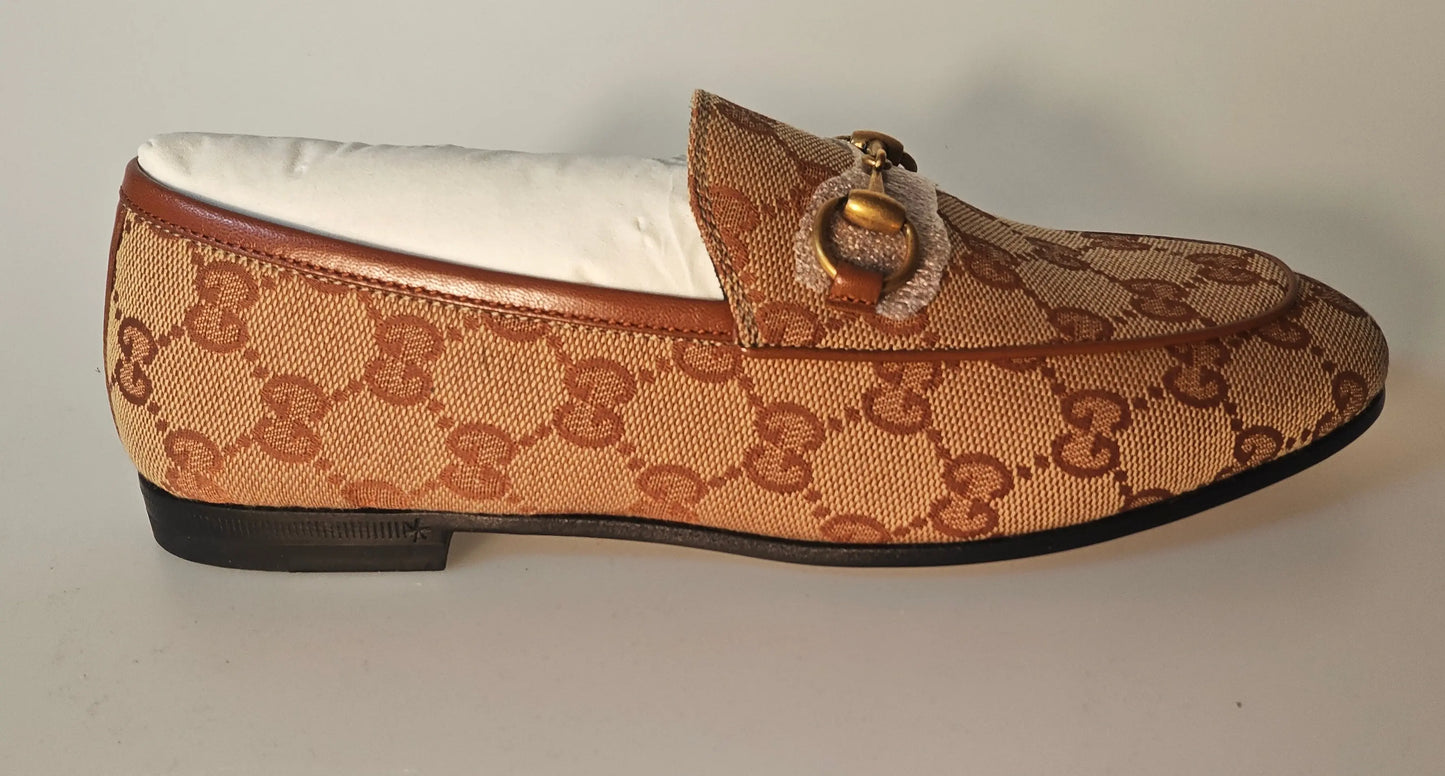 Mocassins Gucci GG Canvas Horsebit Femme gucci