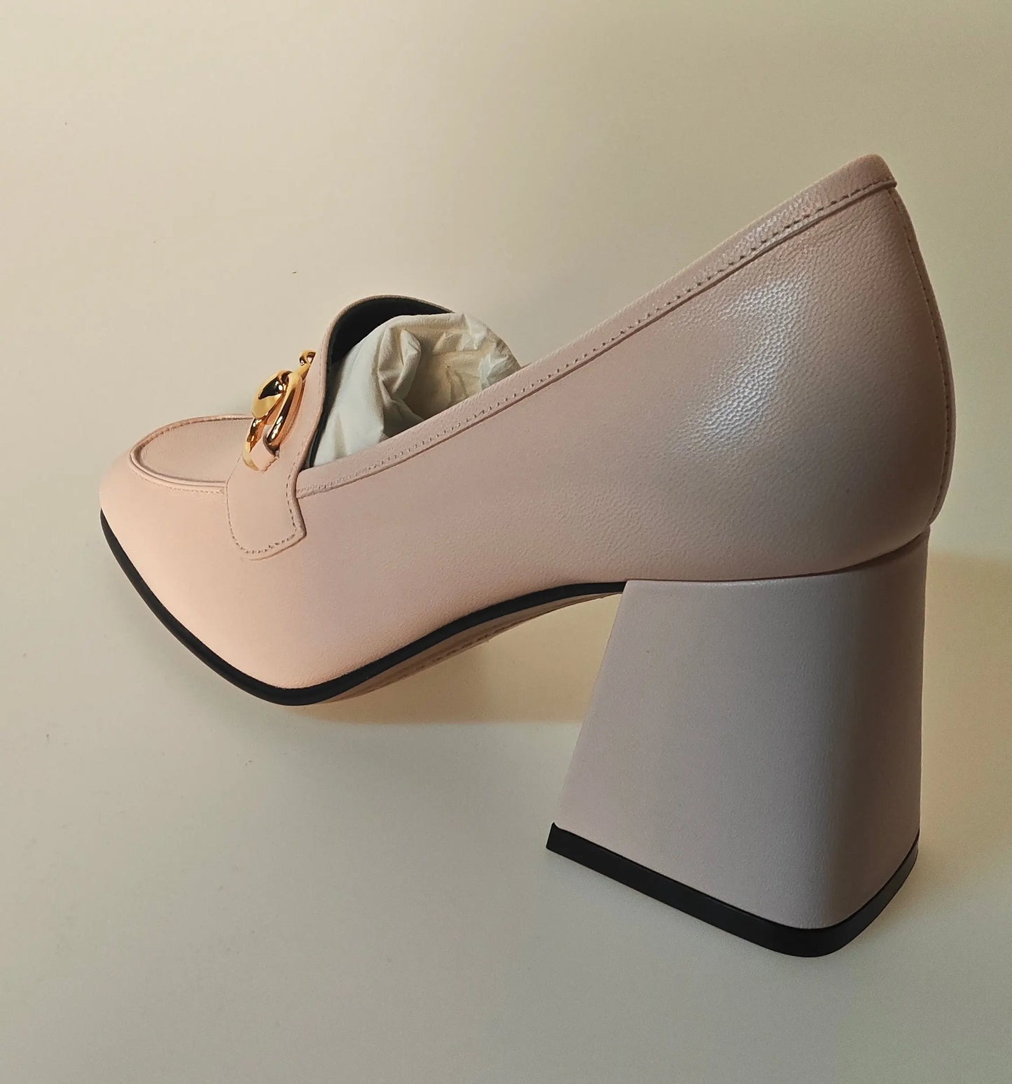 Gucci – Escarpins Mocassins à Talon – Rose Poudré gucci