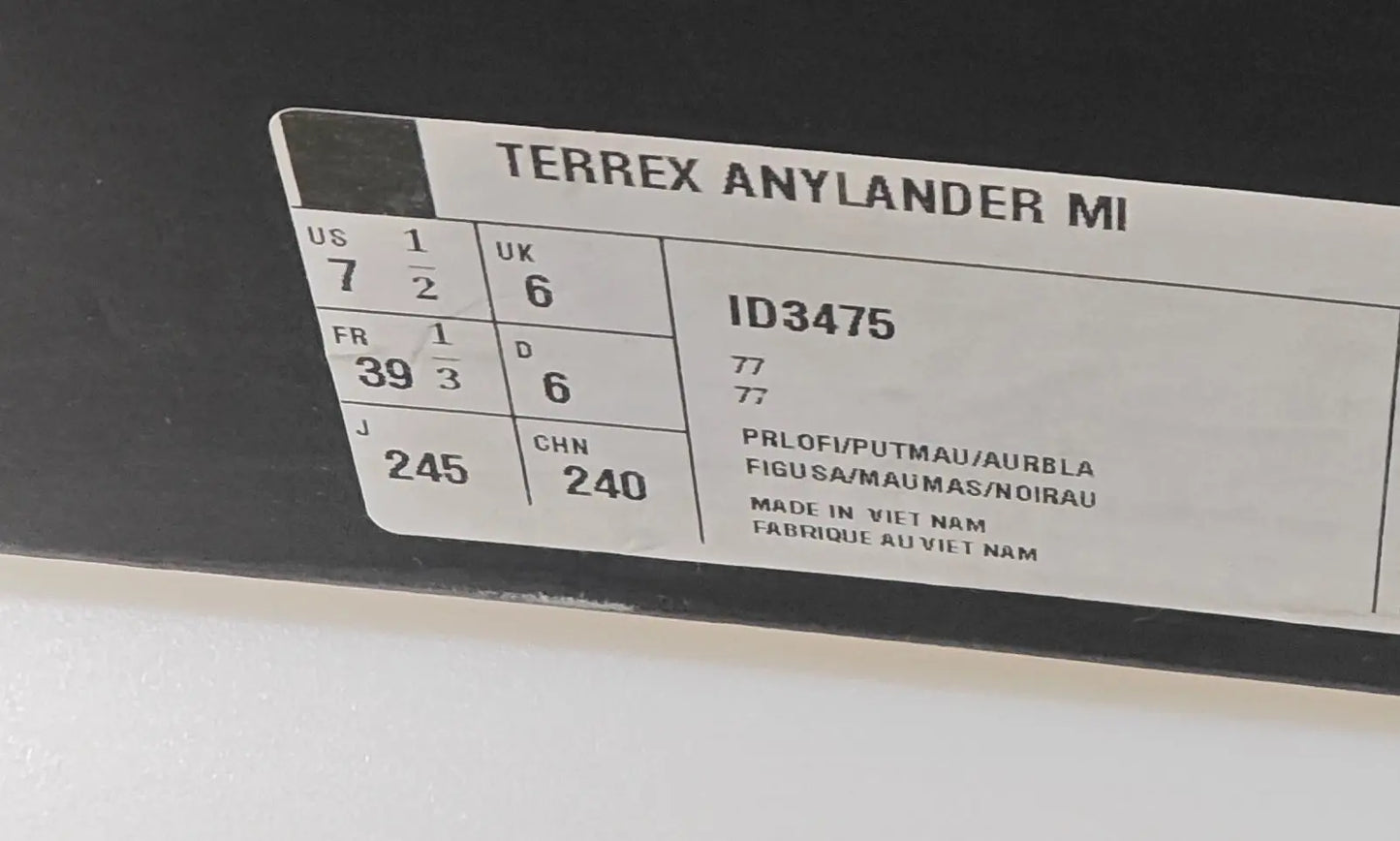 Adidas Terrex Anylander Mid – Trail / Randonnée T.39 1/3 Adidas