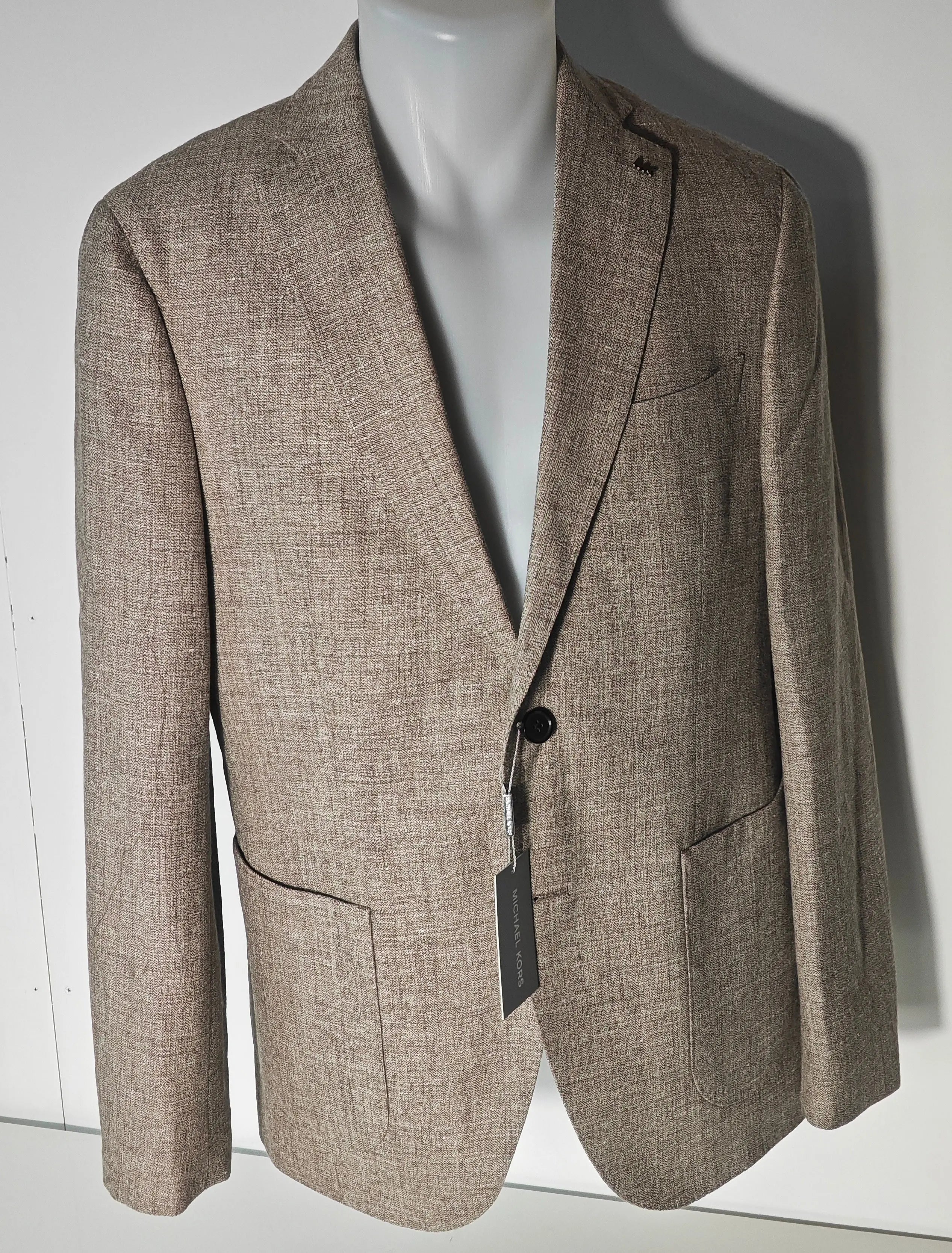 Veste Blazer Michael Kors – Beige Premium – Taille 48 Laine-Lin Michael Kors