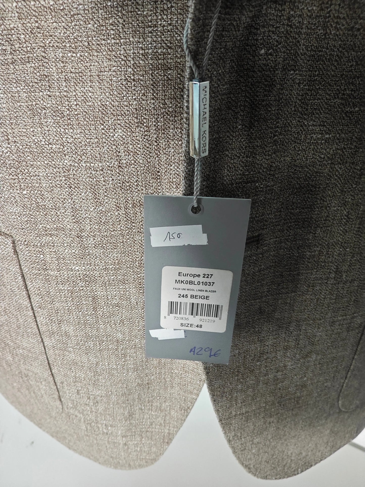 Veste Blazer Michael Kors – Beige Premium – Taille 48 Laine-Lin Michael Kors