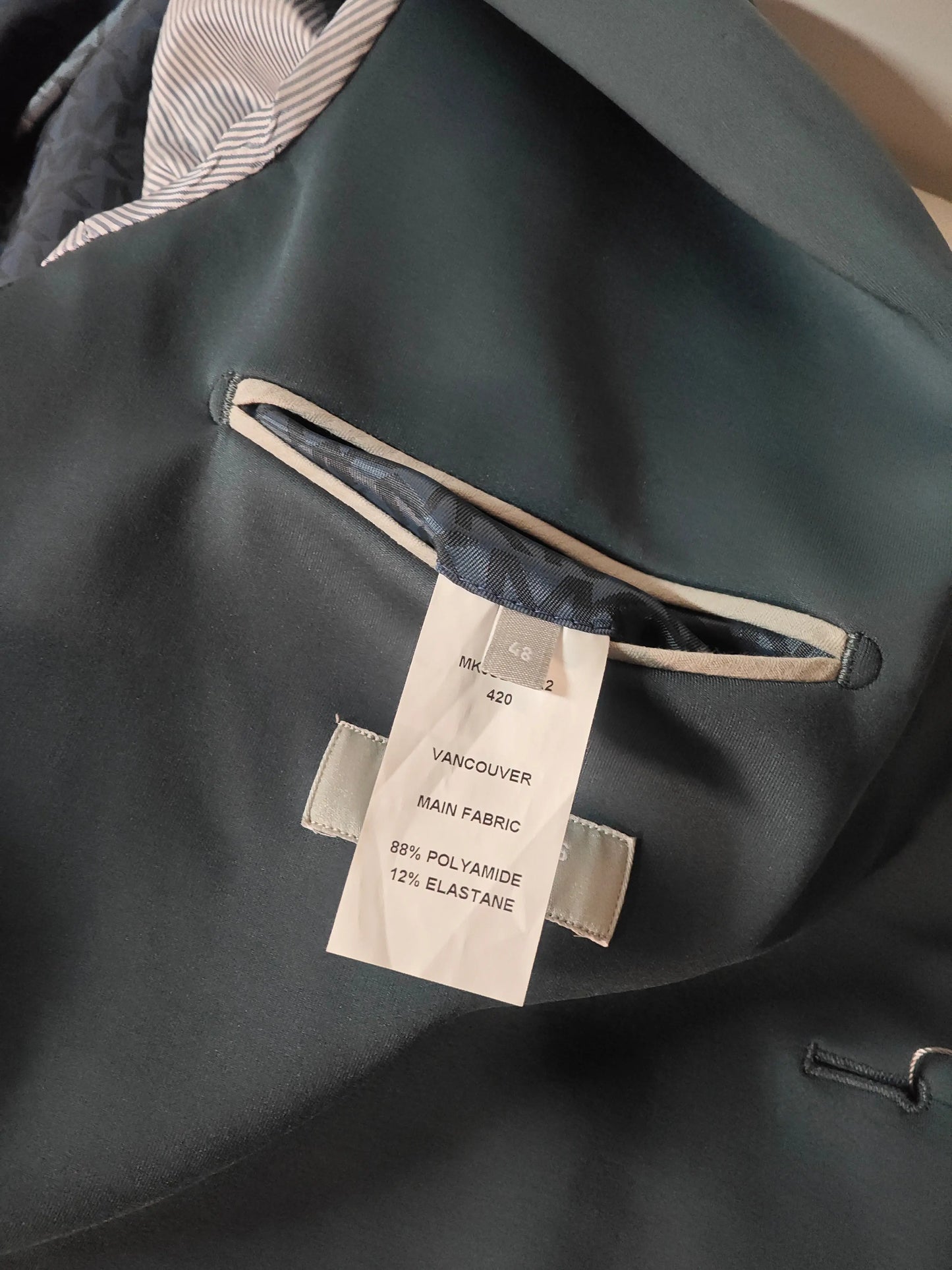Veste Michael Kors “Vancouver” – Vert pétrole – Taille 48 EU Michael Kors