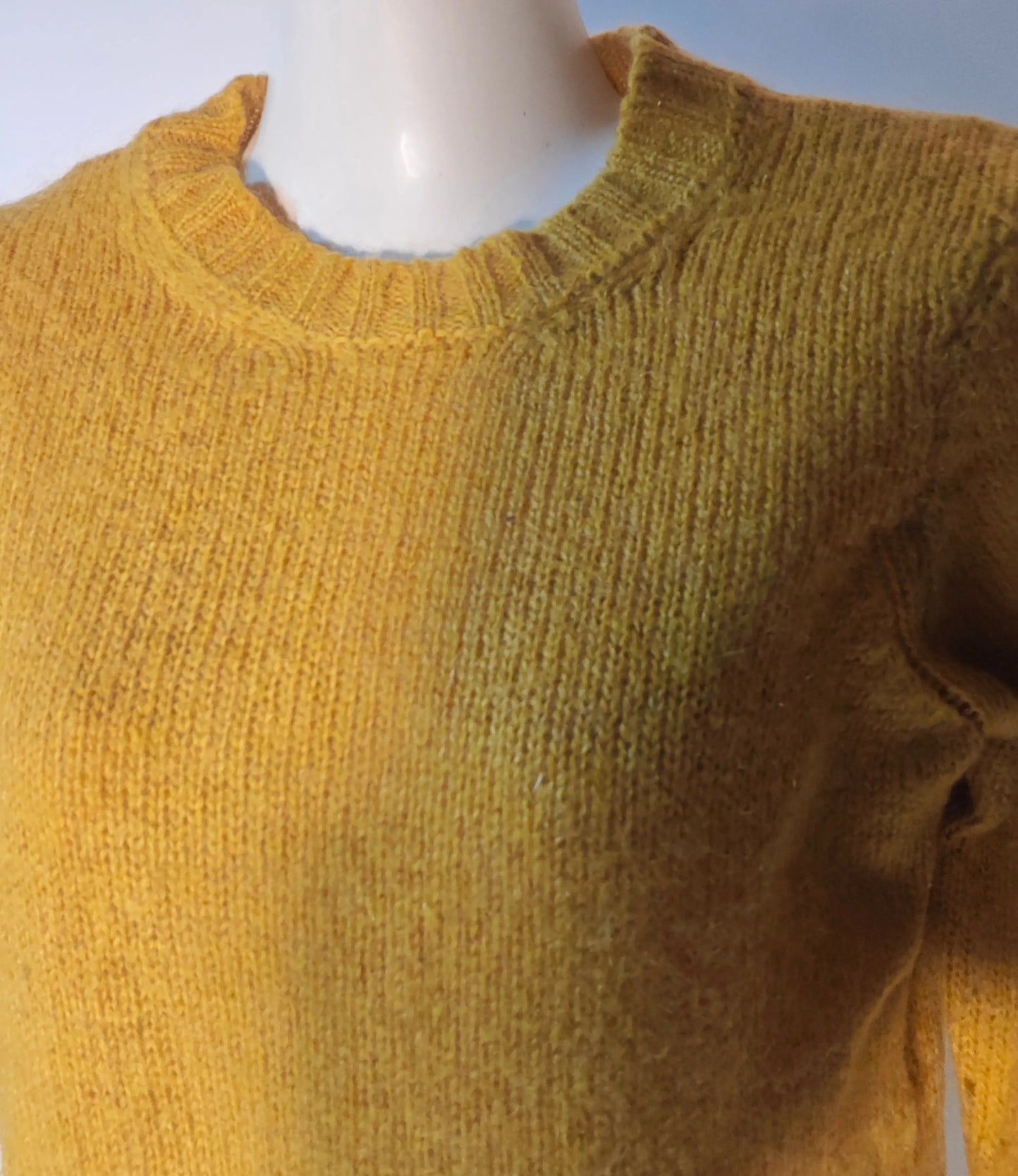 Pull Maje – Mohair Laine – Jaune Moutarde – T1 36/38 Maje