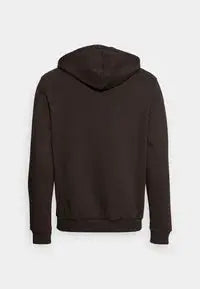 Sweat à capuche Pier One marron par Pier One, montrant le dos, avec une capuche ample.
