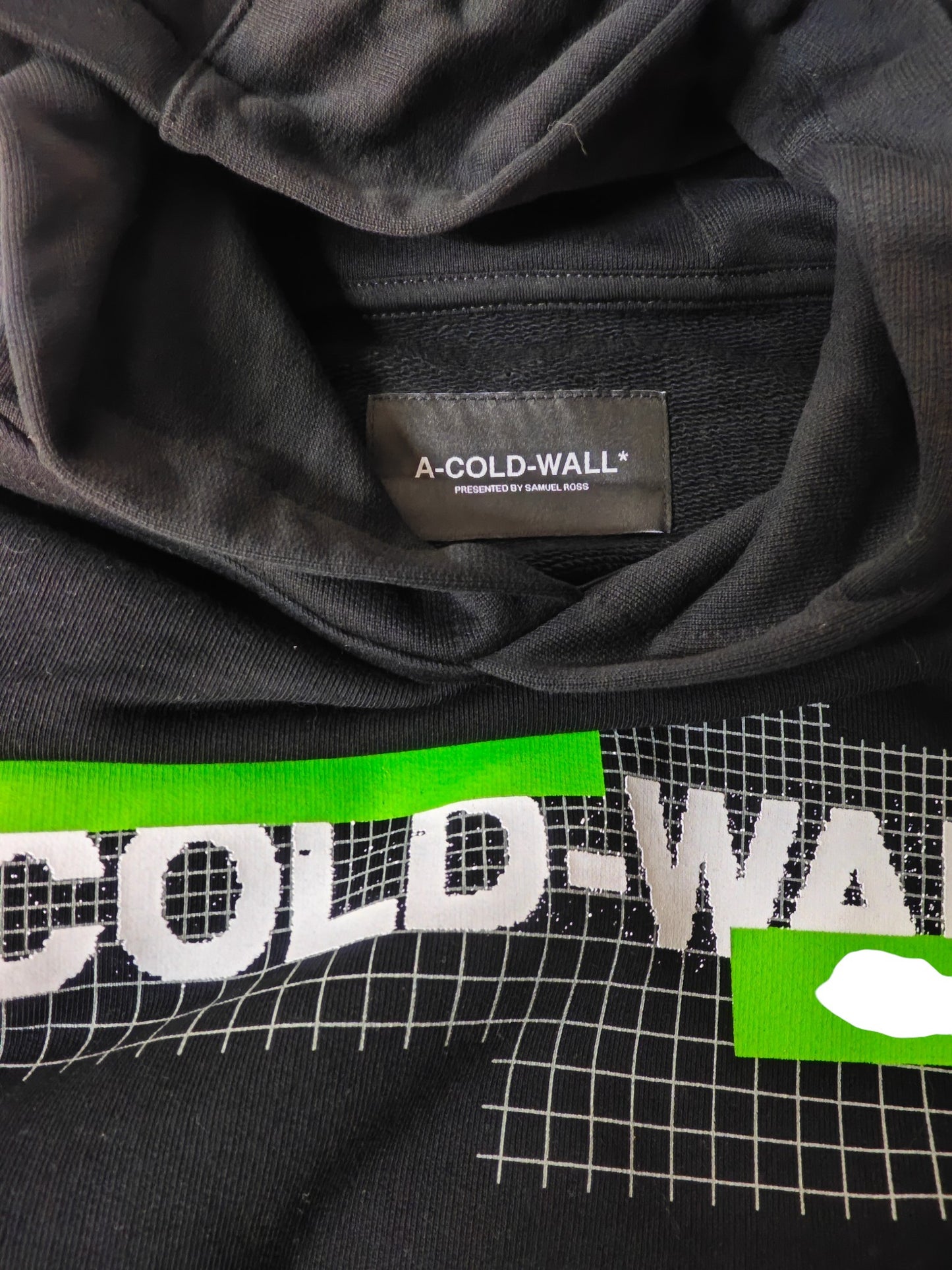 Hoodie A-COLD-WALL* – Grid Neon Green – Taille M