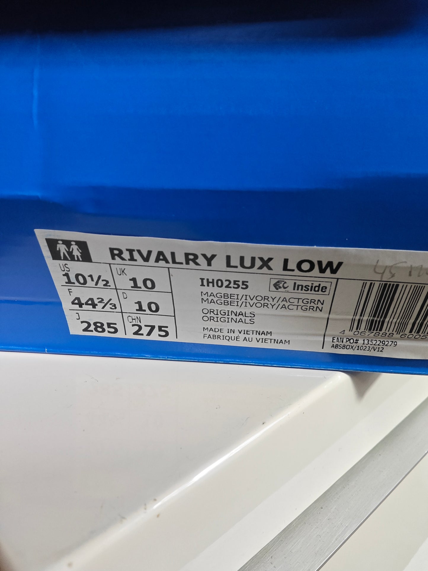 Adidas Rivalry Lux Low beige – neuves étiquette – T44.5
