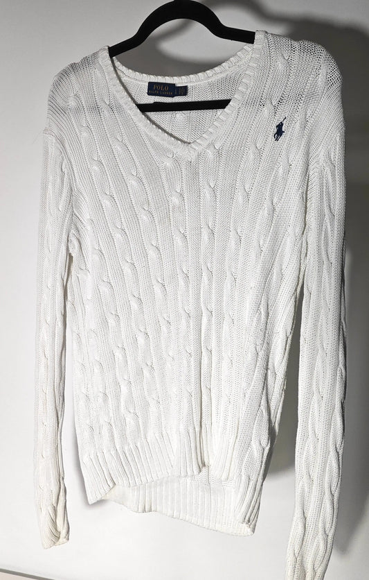 Pull Ralph Lauren à col V-Taille L-Occasion Ralph Lauren