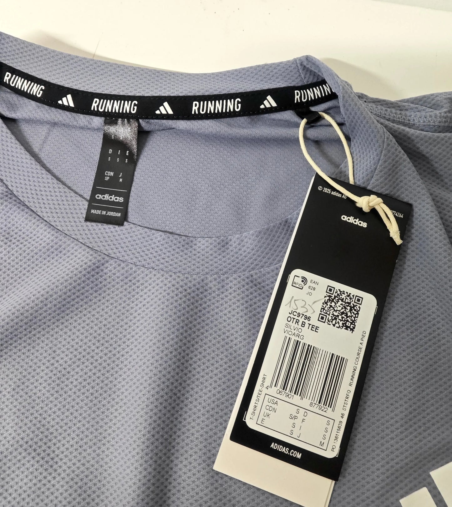 T-shirt running Adidas OTR B Tee – gris - Upstyle Destock