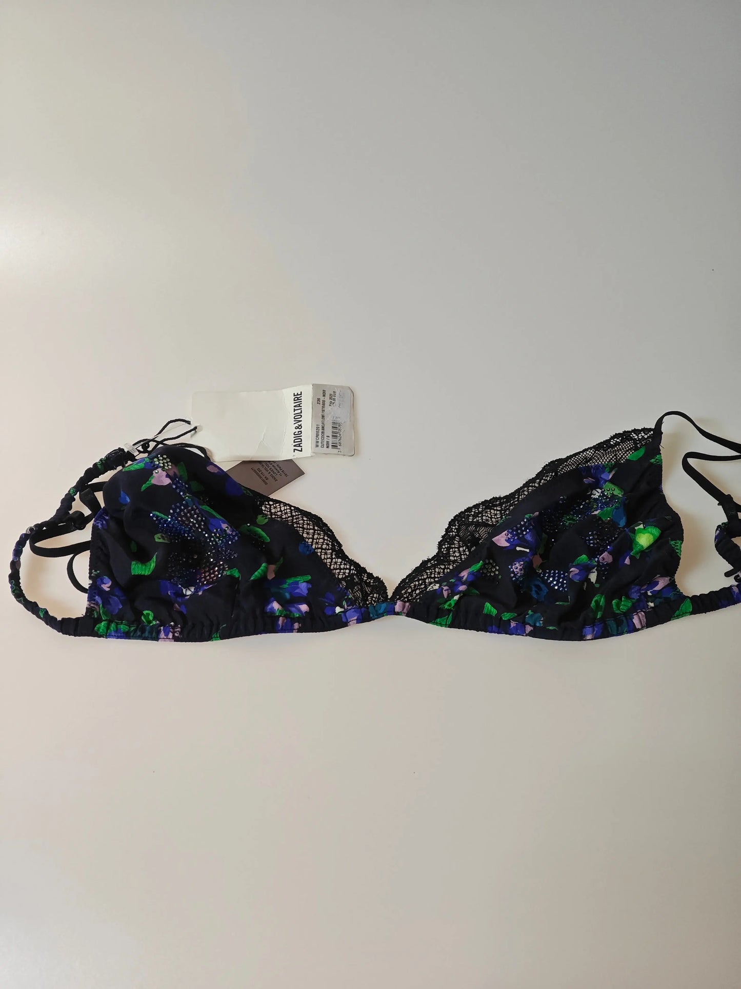 Soutien-gorge triangle Zadig & Voltaire – floral avec strass Zadig & Volataire