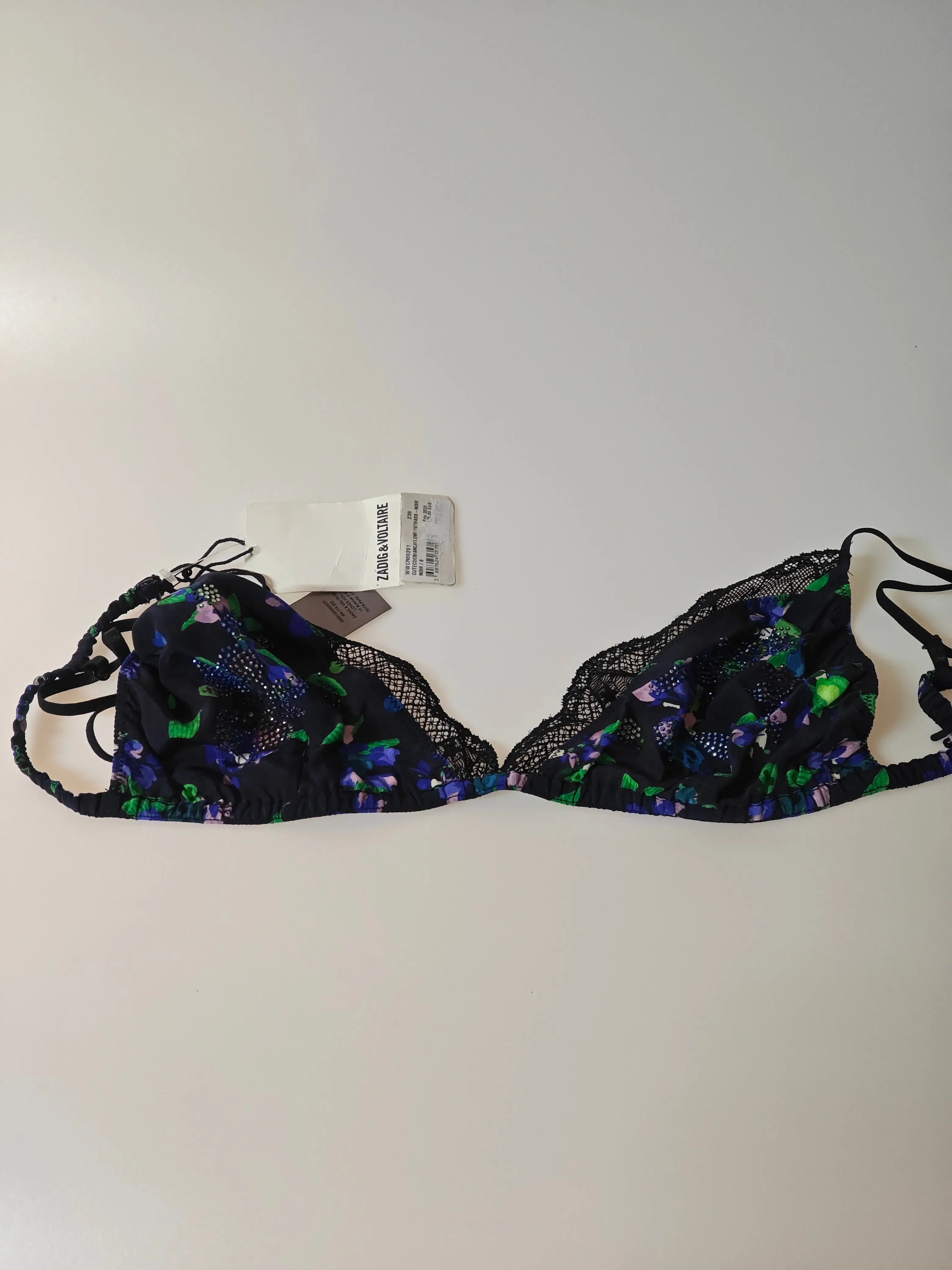 Soutien-gorge triangle Zadig & Voltaire – floral avec strass Zadig & Volataire