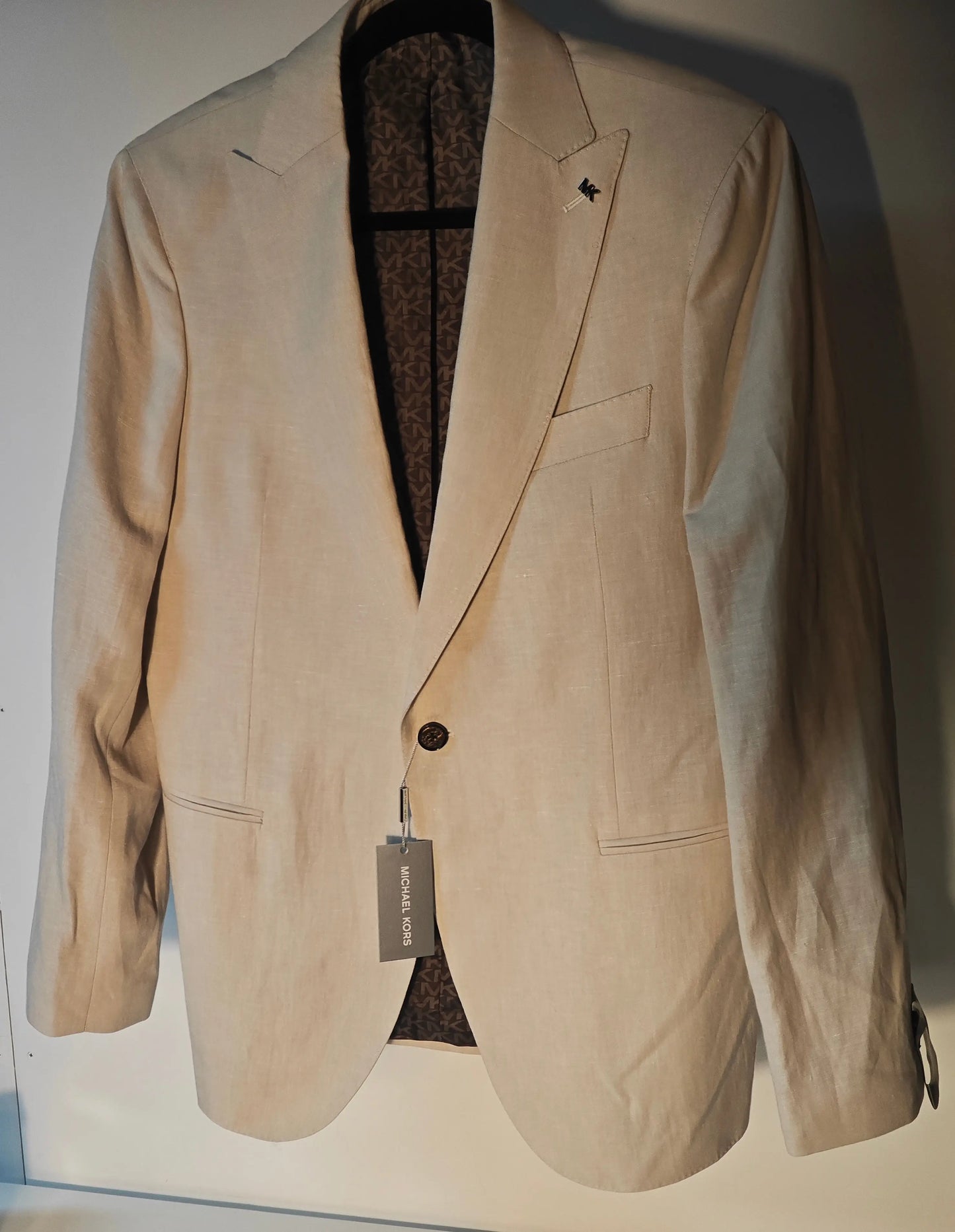Blazer sable en lin Michael Kors – neuf avec étiquette Michael Kors