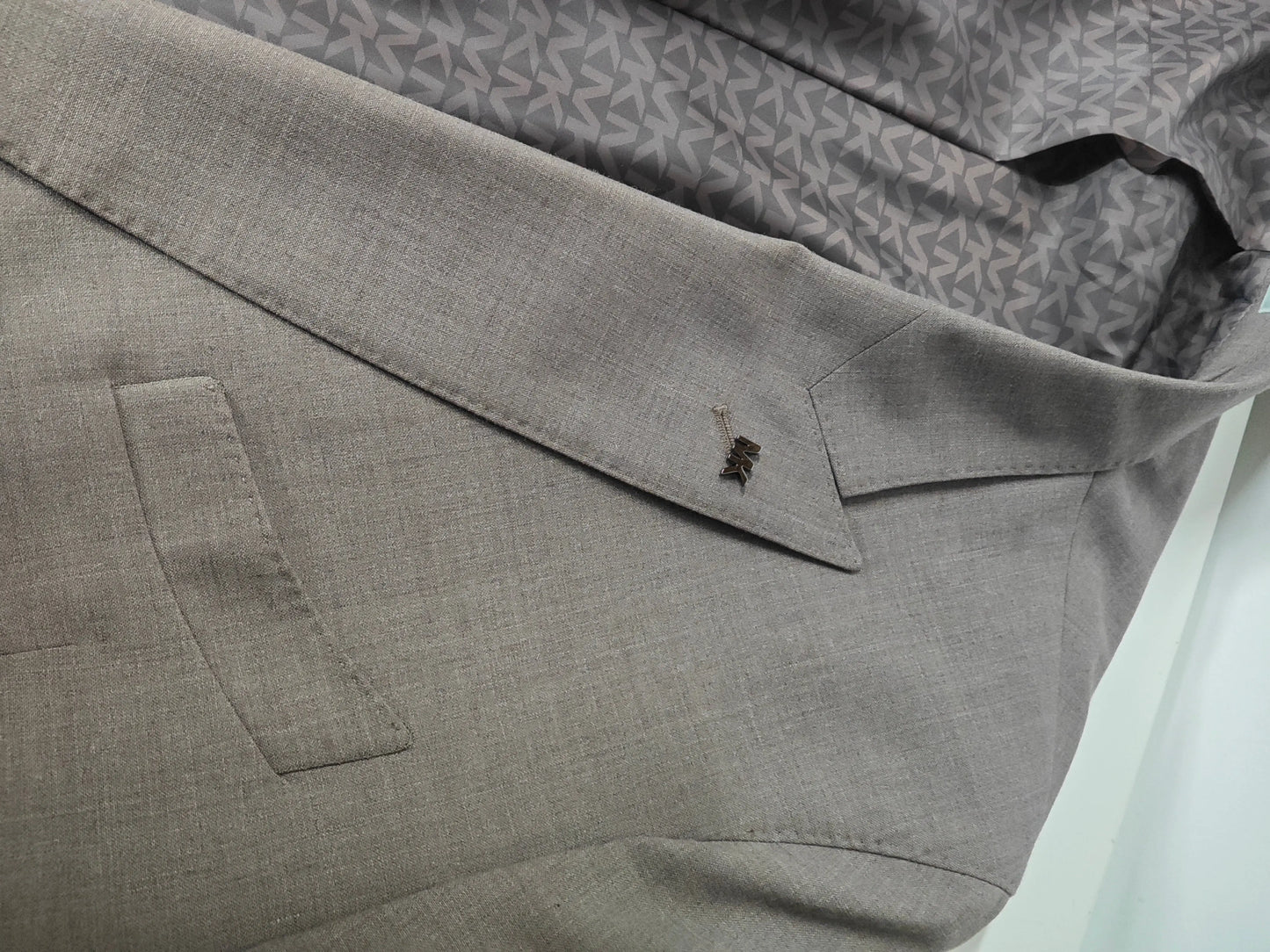 Blazer croisé Michael Kors Performance Fabric – marron clair Michael Kors