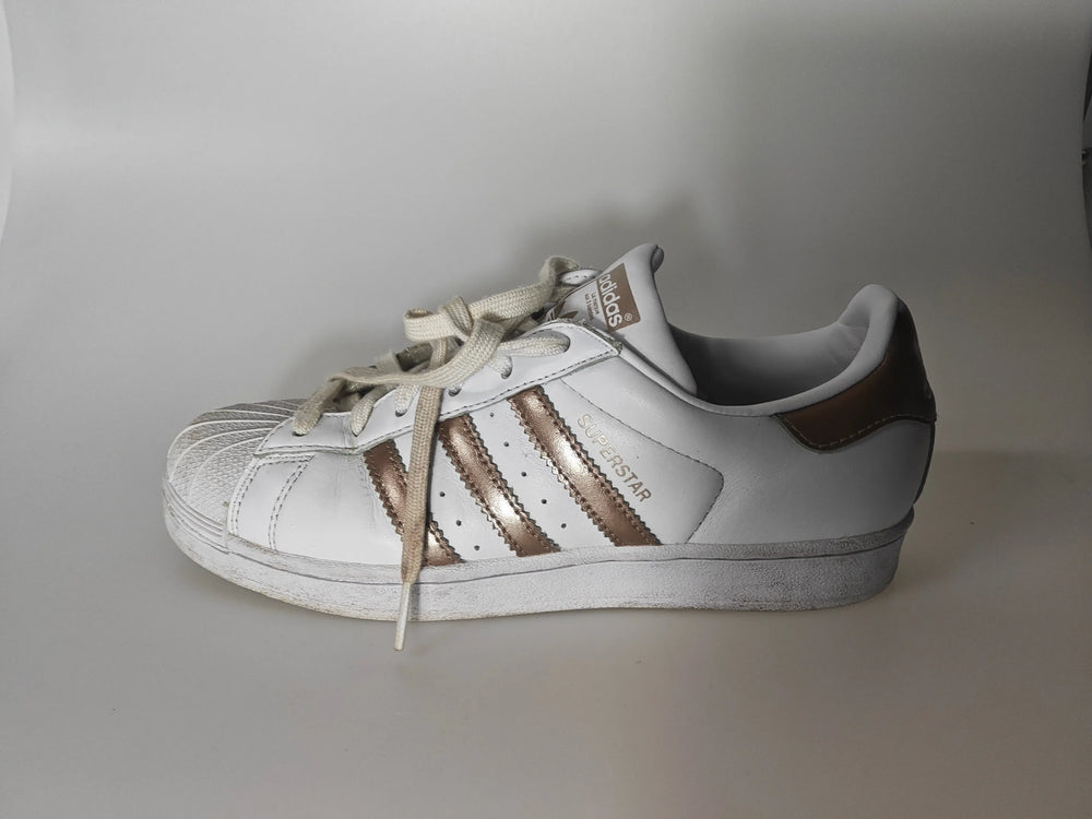 Adidas Superstar – Blanc & Rose Gold – Taille 38 SECONDE MAIN Adidas