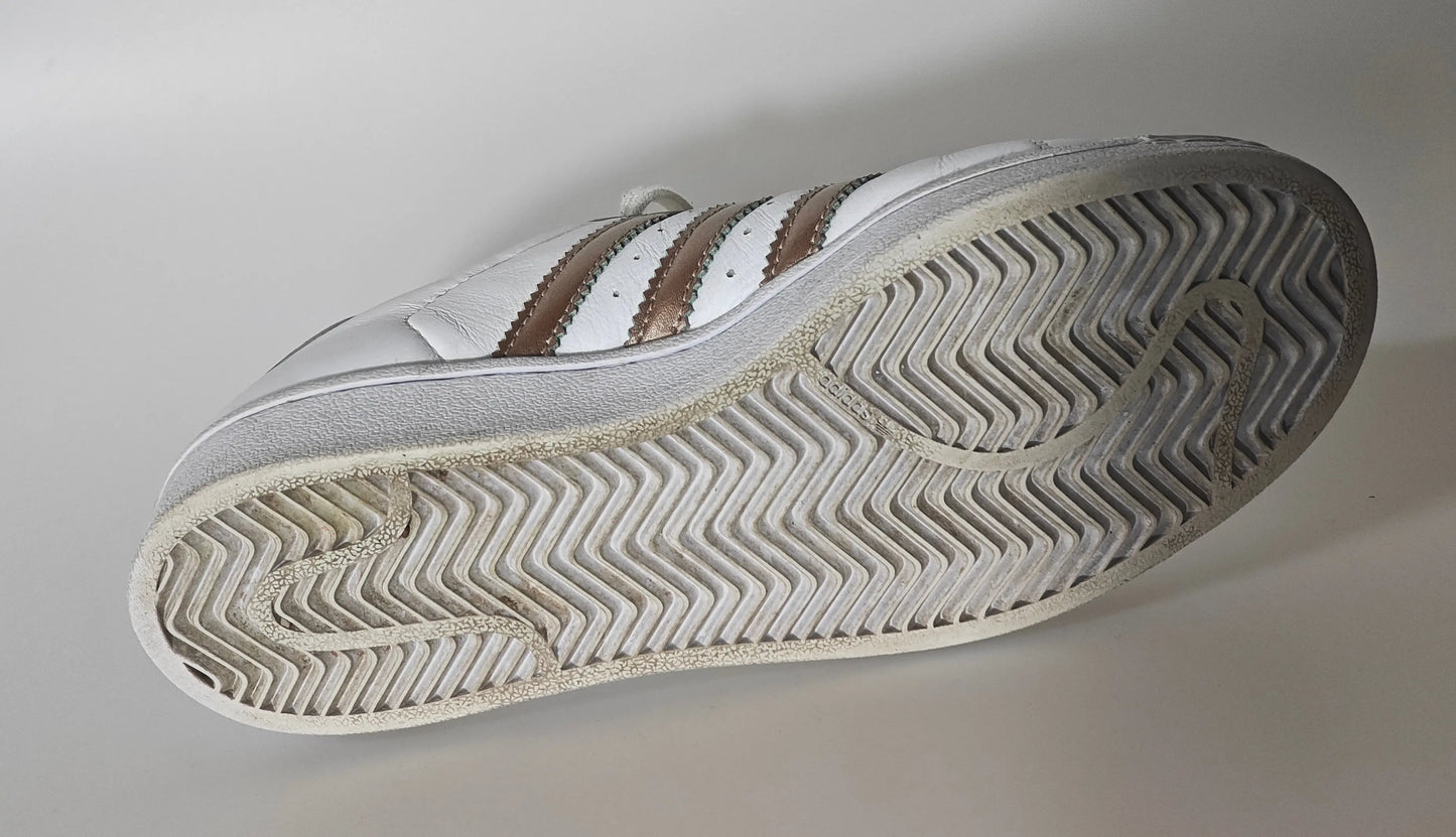 Adidas Superstar – Blanc & Rose Gold – Taille 38 SECONDE MAIN Adidas
