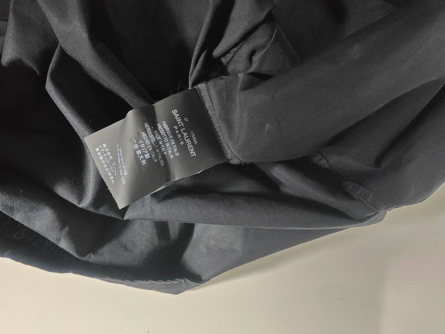 Chemise Saint Laurent Paris noire – neuve – taille 37 / 14½ Saint-Laurent