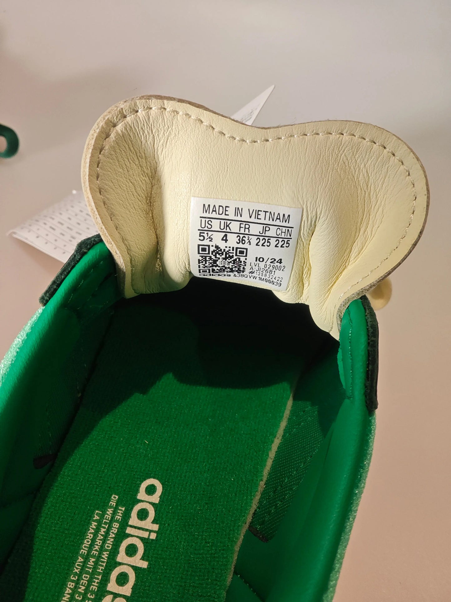 Adidas Samba OG W verte / jaune – neuves – T36 2/3 – réf. JI2681 Adidas