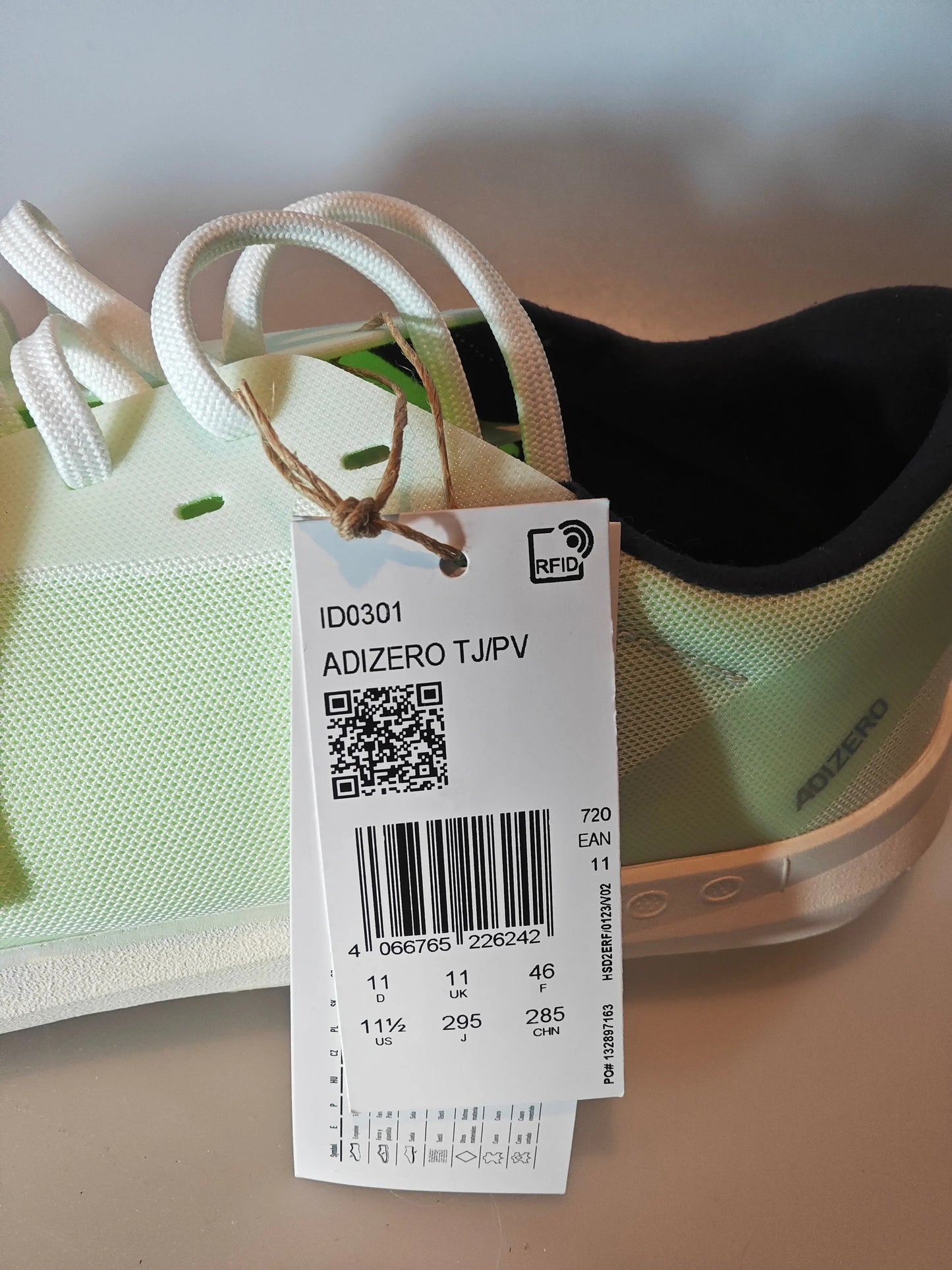 Adidas Adizero TJ/PV – T46 – pointes athlétisme saut/triple saut – neuves avec boîte Adidas