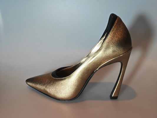 Escarpins Free Lance La Rose 100 or/noir – T37,5 – neufs avec boîte Upstyle Destock