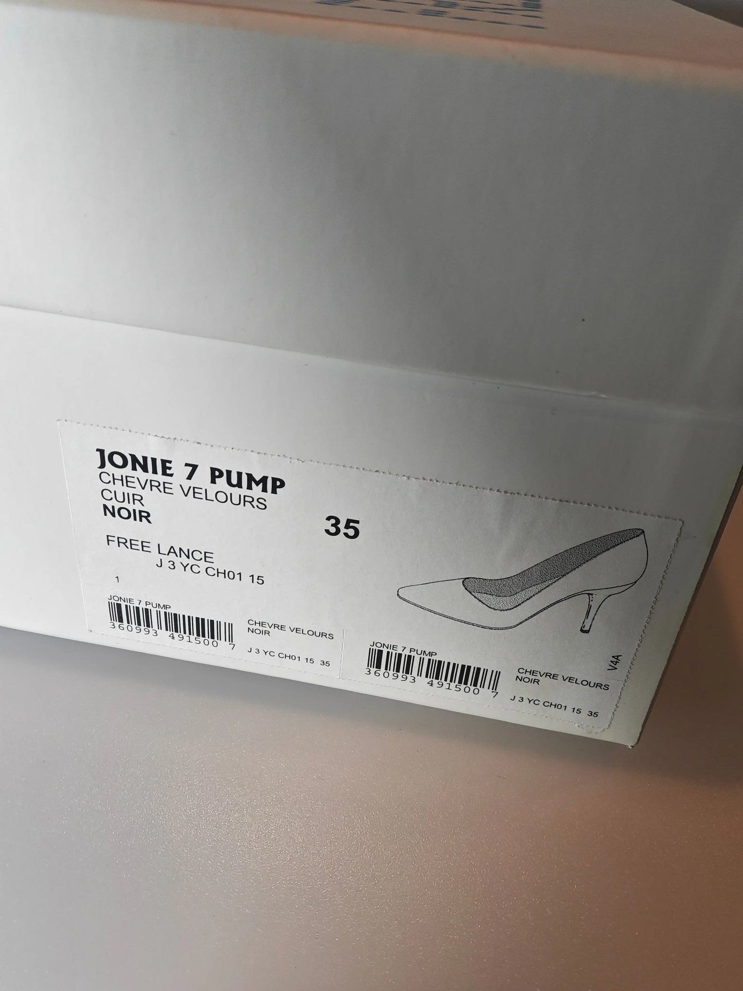 Escarpins Free Lance Jonie 7 Pump noirs en chèvre velours – T35 – neufs avec boîte Free Lance