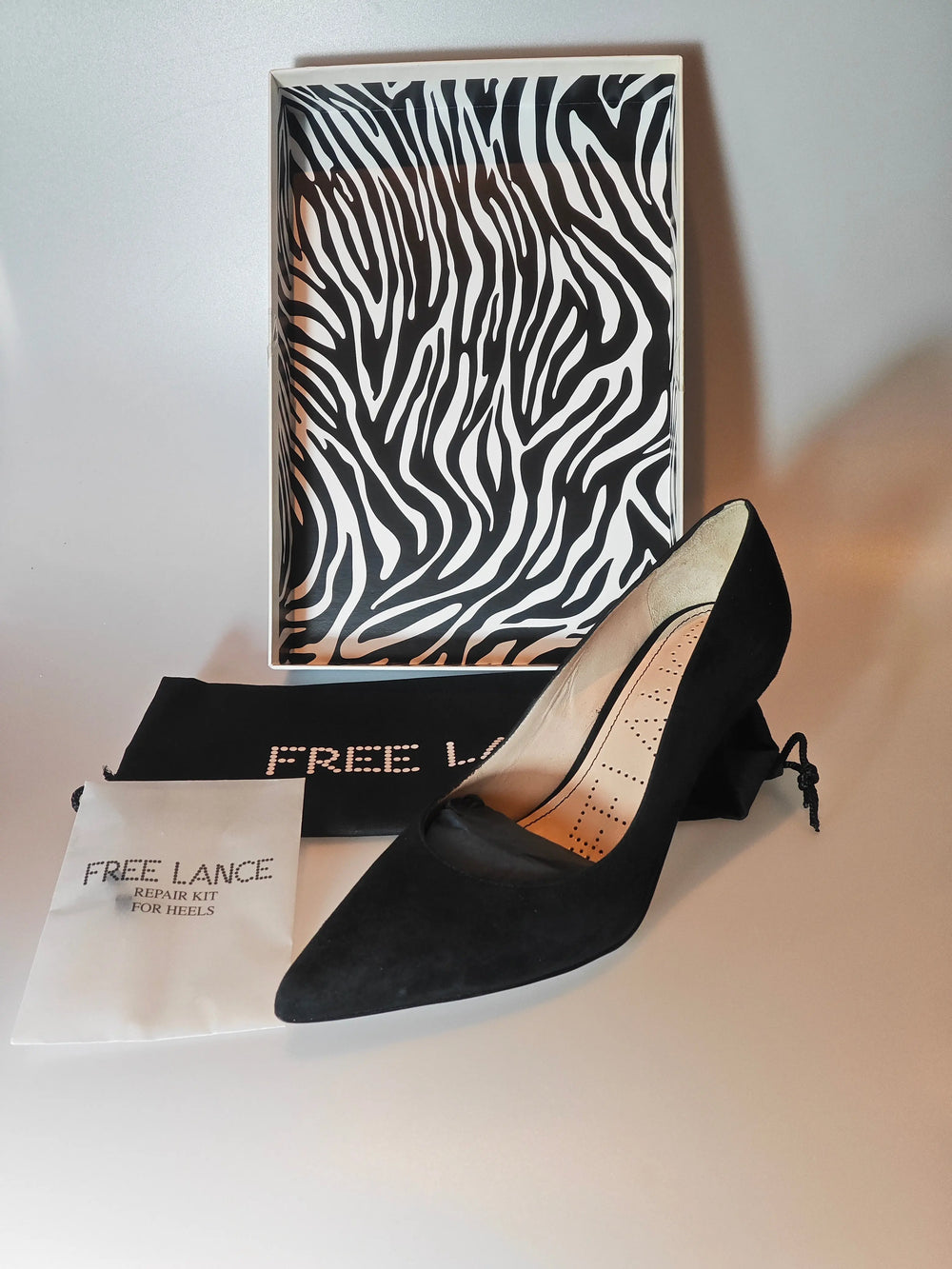 Escarpins Free Lance Jonie 7 Pump noirs en chèvre velours – T35 – neufs avec boîte Free Lance
