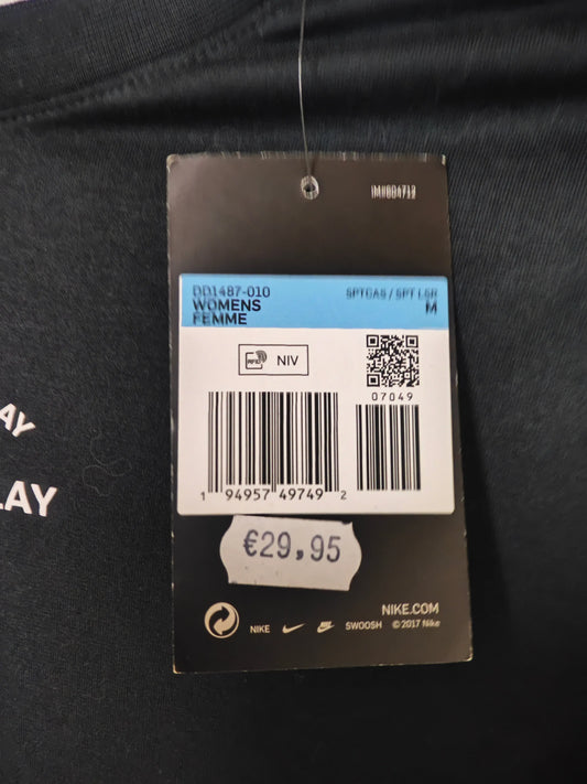 Crop top Nike noir neuf taille M imprimé You came to play nike