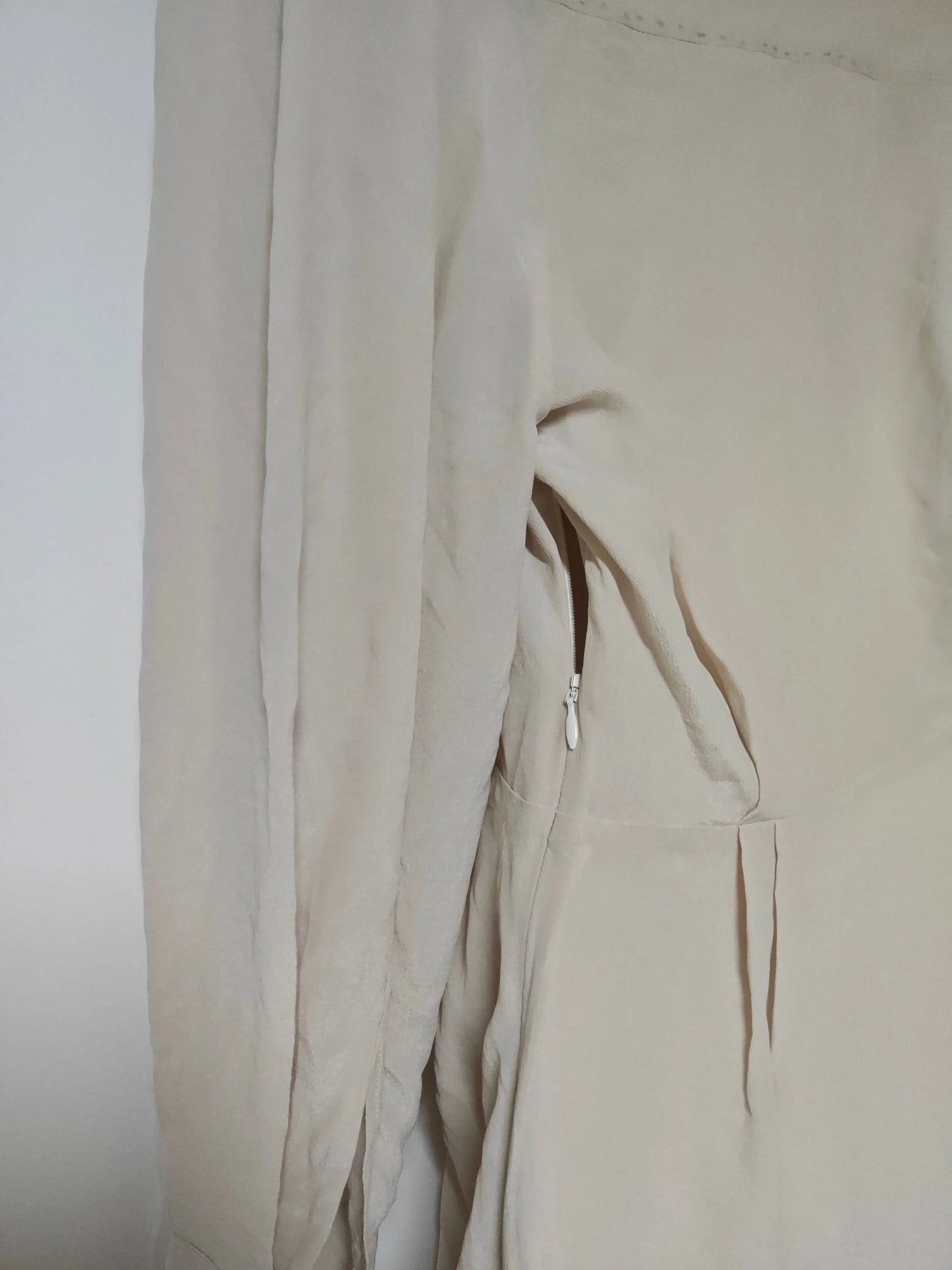 Robe IRO beige nude asymétrique drapée neuve taille 36 IRO