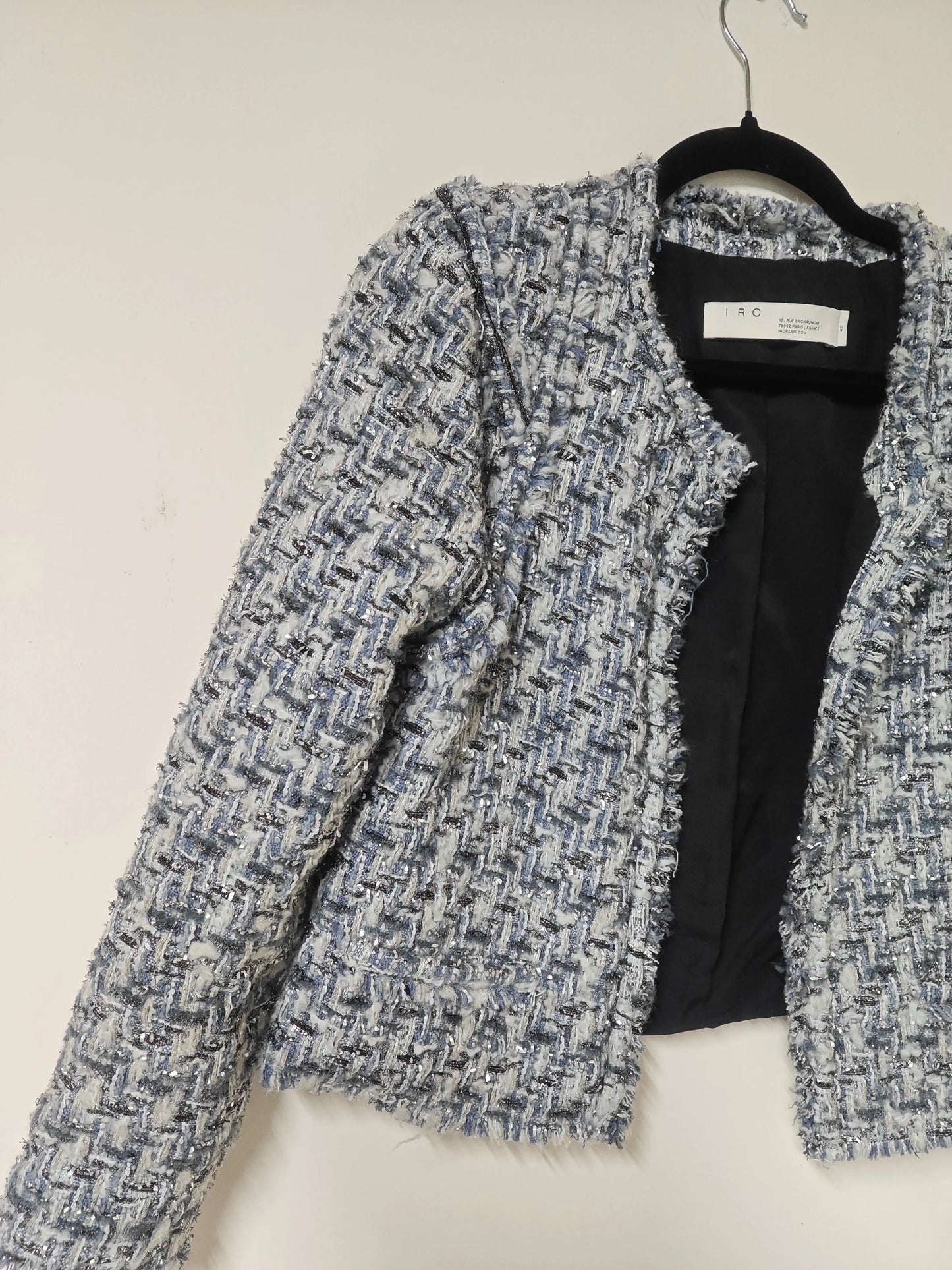 IRO Paris – Veste Tweed Disco – Taille 40 - SECONDE MAIN IRO