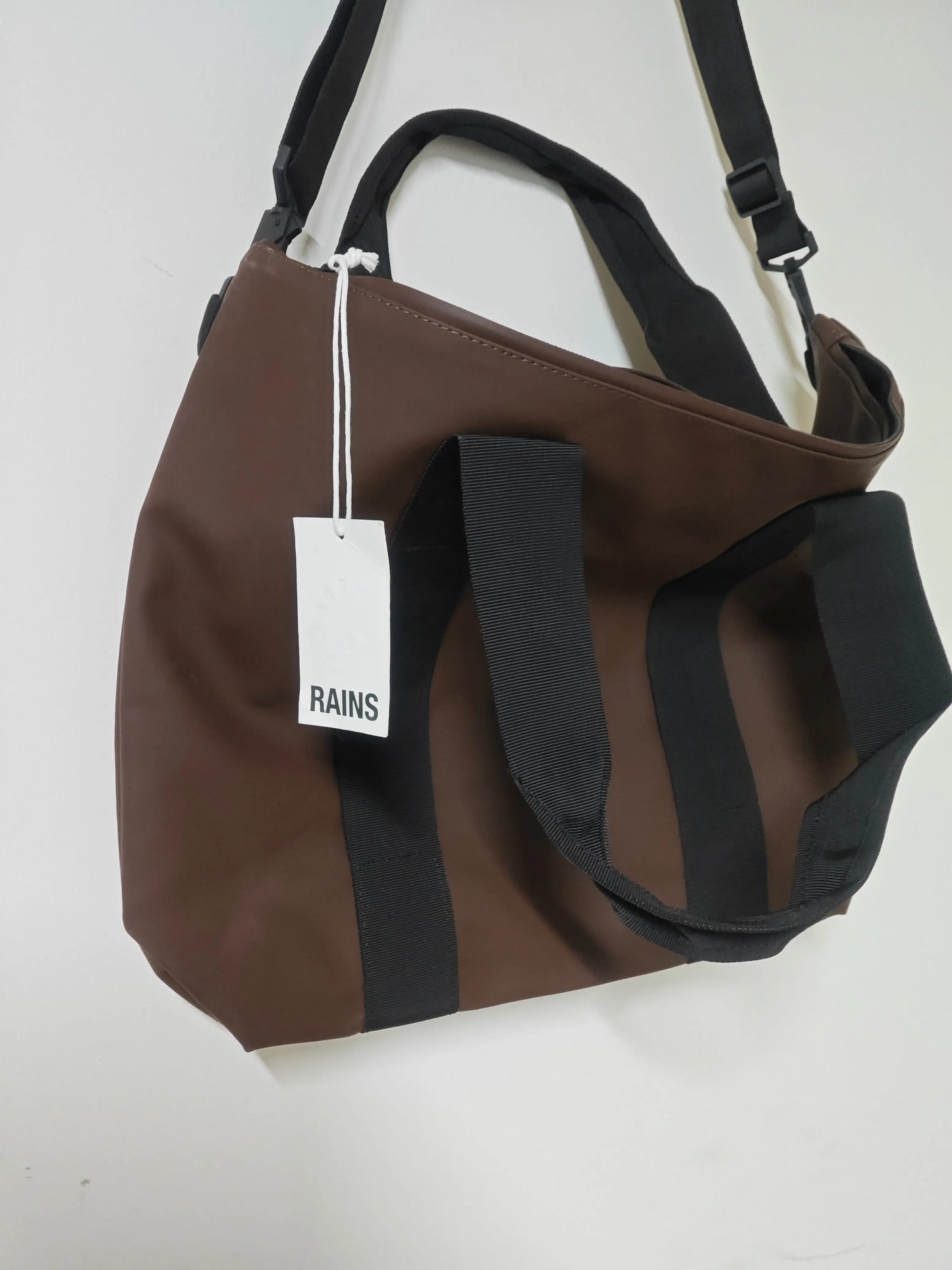 Sac Rains marron et noir neuf bandoulière + anses Rains