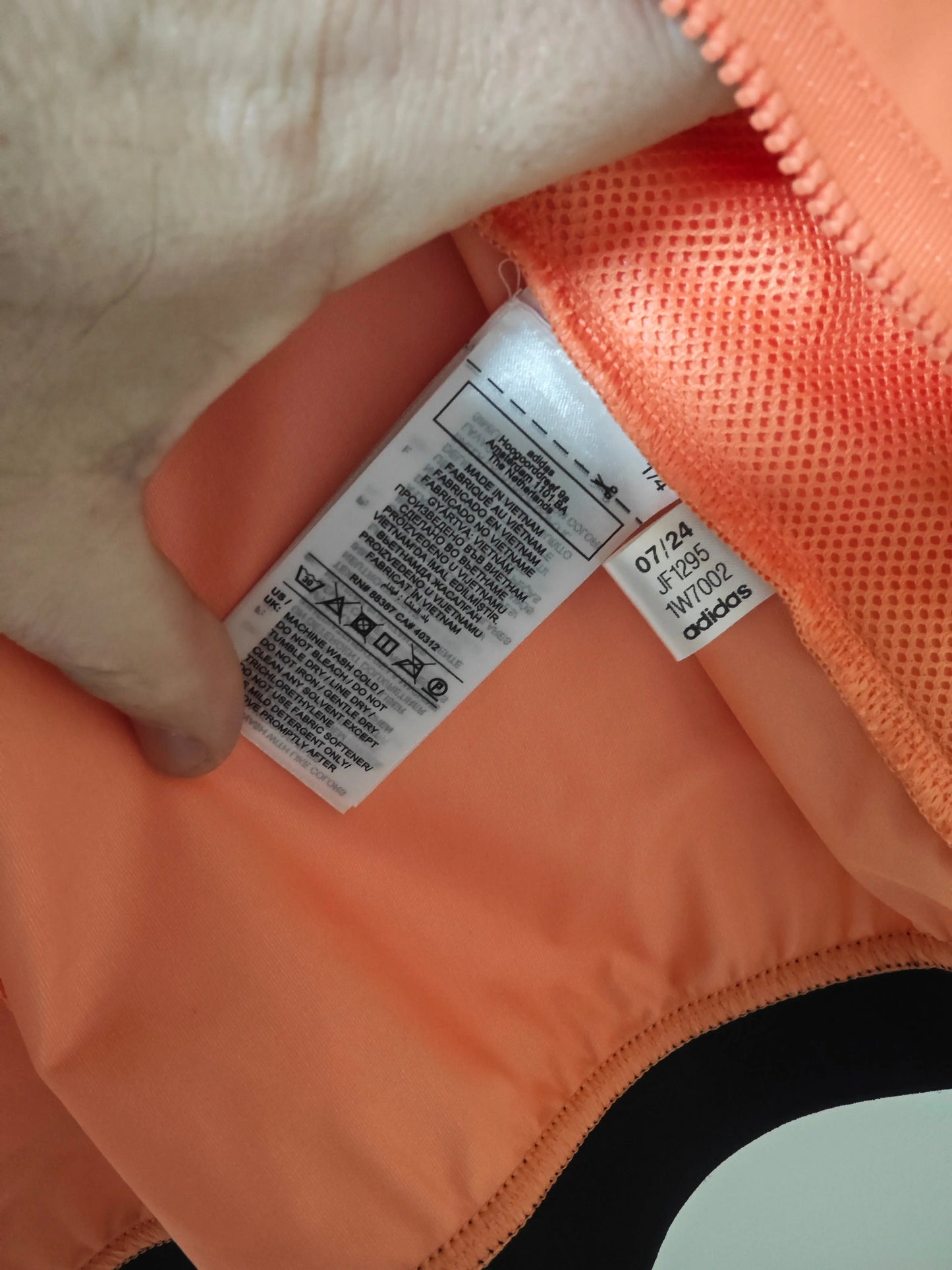 Veste Adidas Terrex XPR orange fluo/noir Adidas