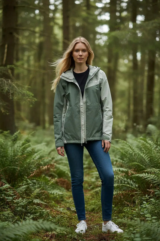 Veste Adidas Terrex bicolore vert sauge / écru Adidas