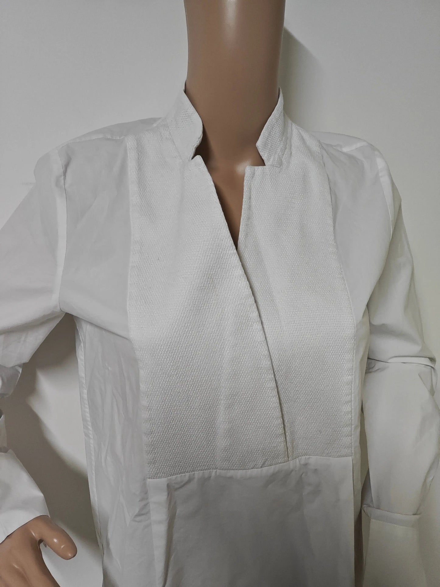 Robe tunique COS blanche minimaliste manches longues T.38 SECONDE MAIN COS