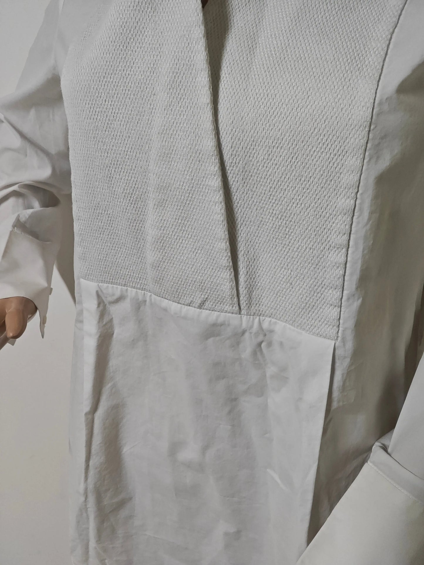 Robe tunique COS blanche minimaliste manches longues T.38 SECONDE MAIN COS