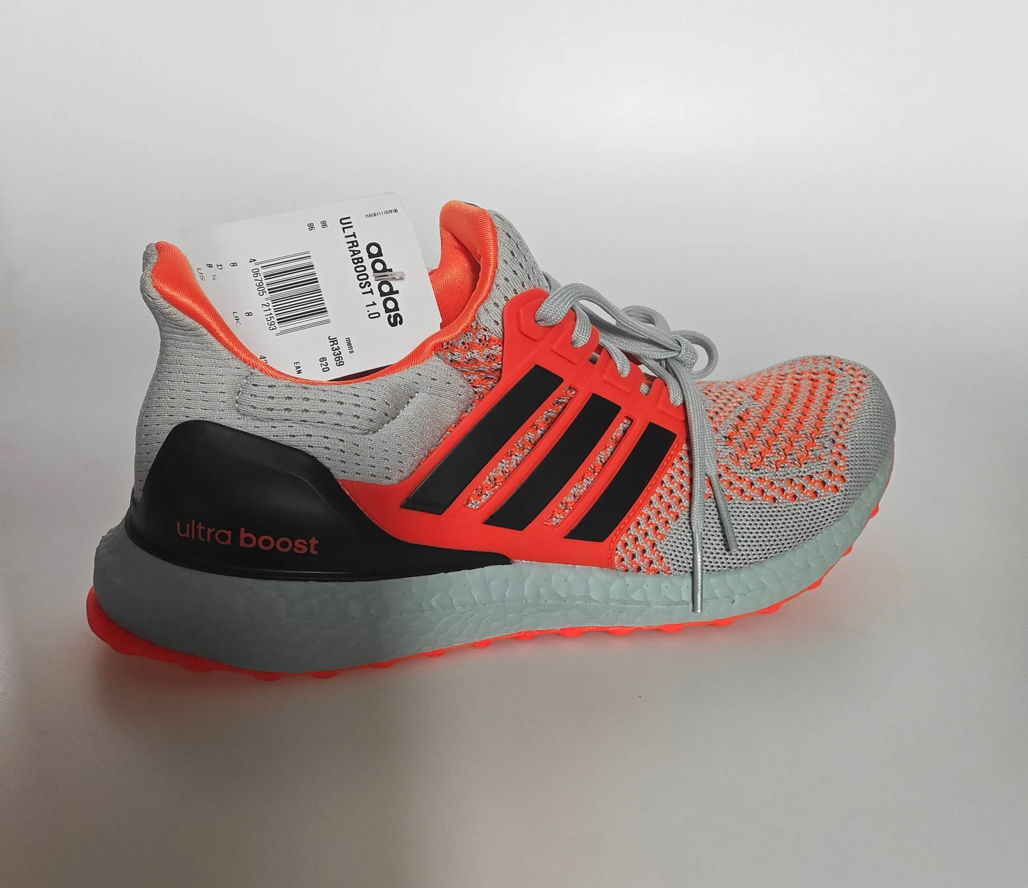 Adidas Ultraboost 1.0 grises et orange fluo T42 neuves Adidas