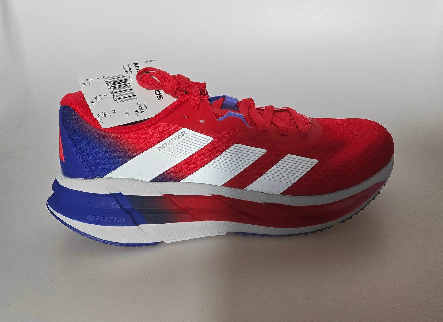 Adidas Adistar 3 M running T42 neuves rouge bleu blanc Adidas