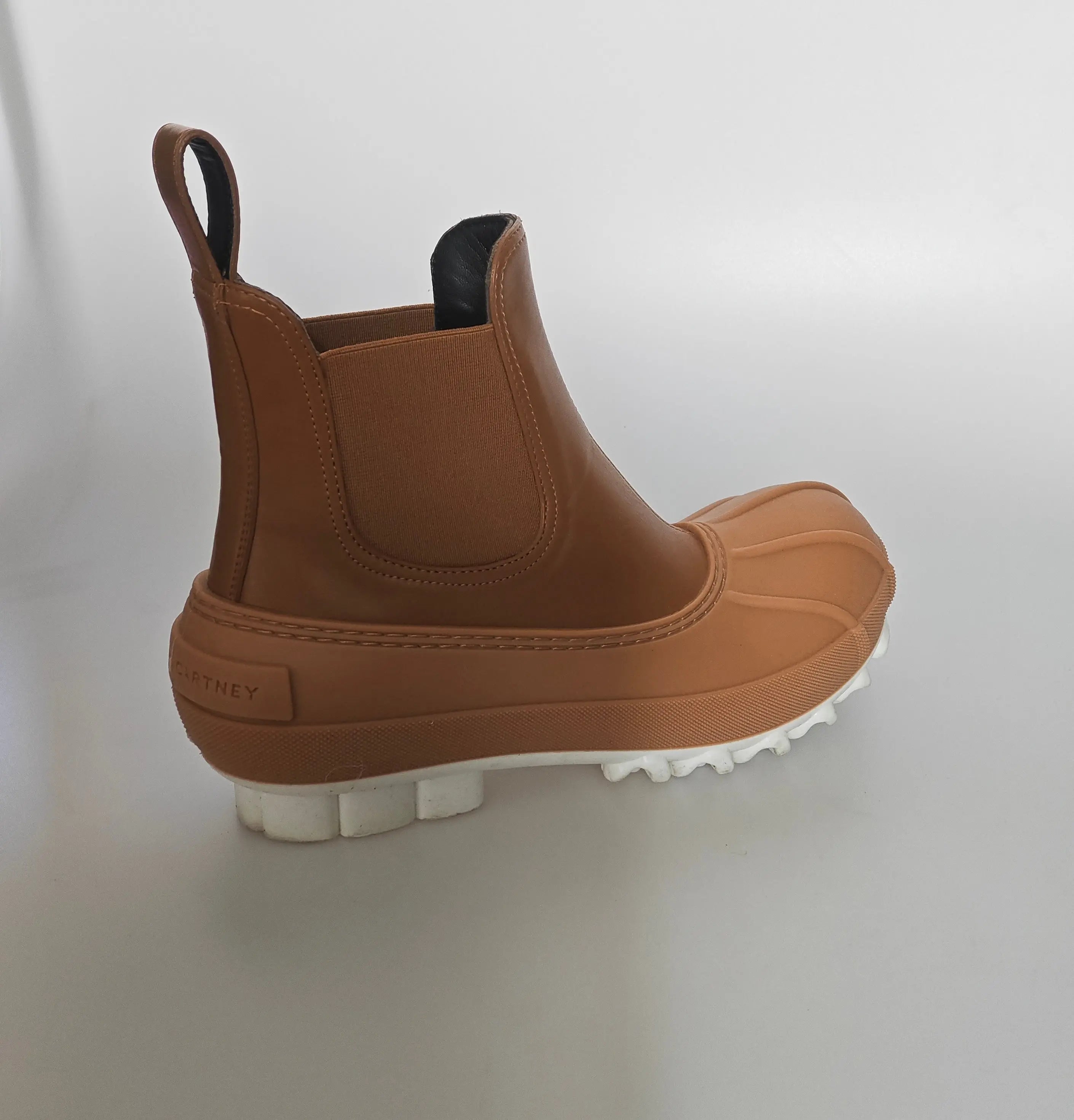 Bottines Stella McCartney camel style Chelsea semelle crantée T.37 Stella Mc Cartney