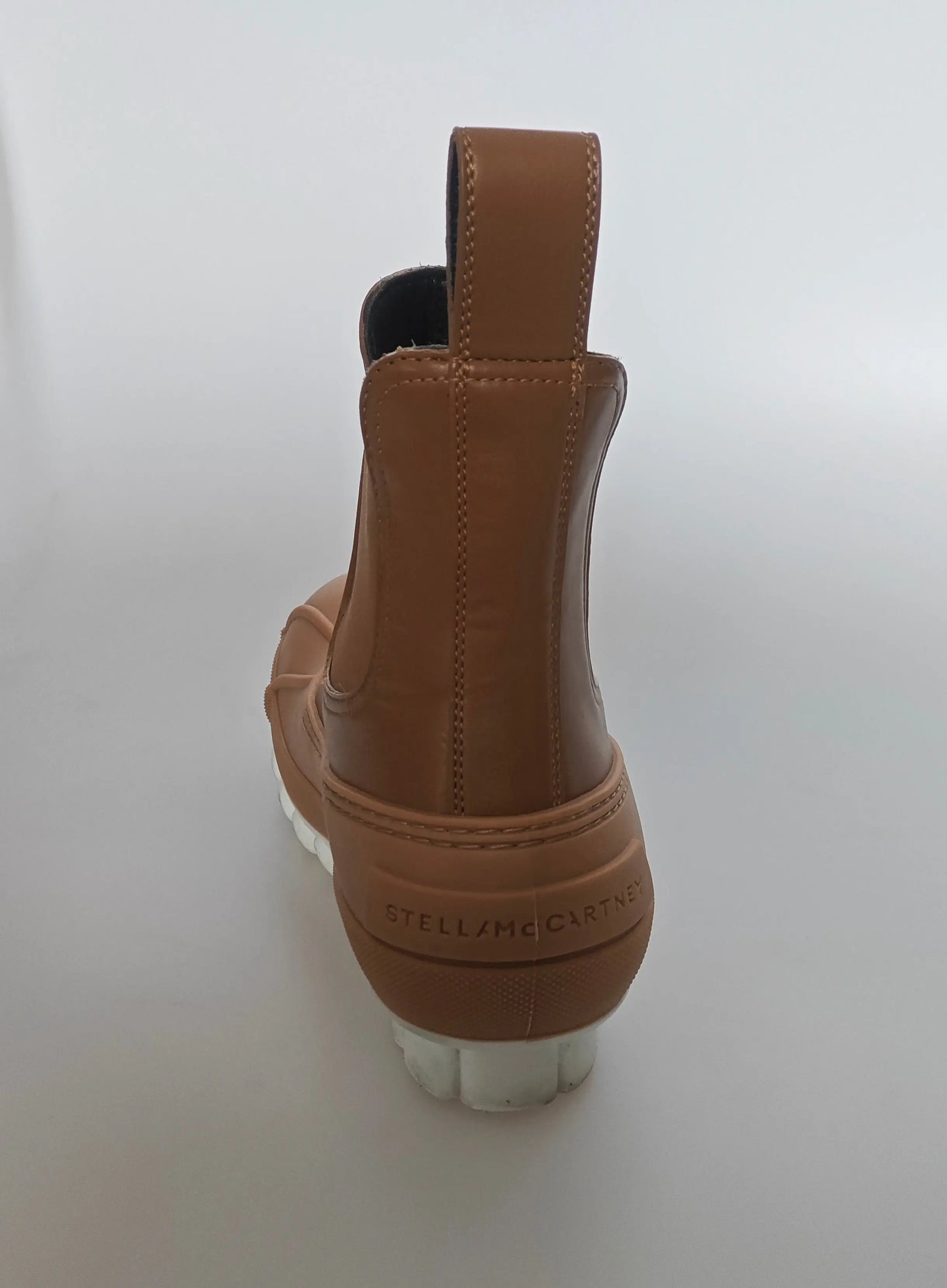 Bottines Stella McCartney camel style Chelsea semelle crantée T.37 Stella Mc Cartney