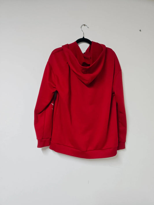 Sweat zippé rouge à capuche motif araignée spiderman - SECONDE MAIN Upstyle Destock