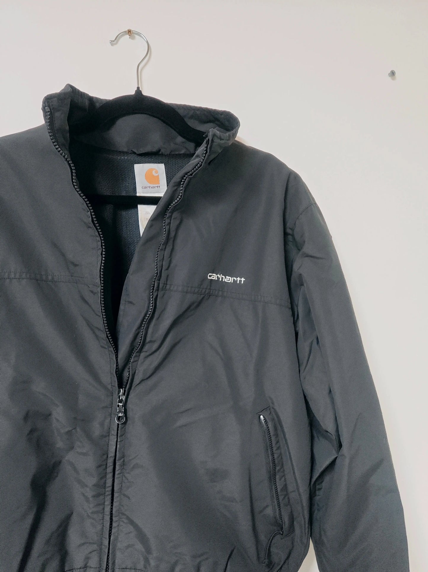 Blouson Carhartt noir zippé léger taille M - SECONDE MAIN Carhartt