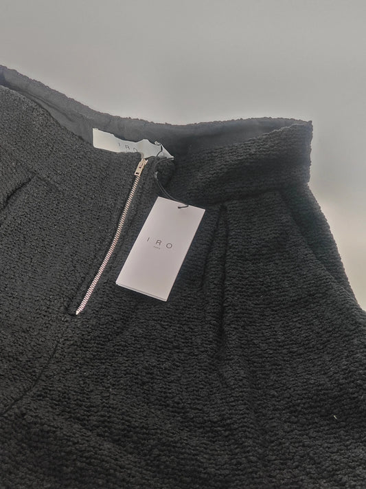 Short IRO Paris noir texturé bouclette taille non visible IRO