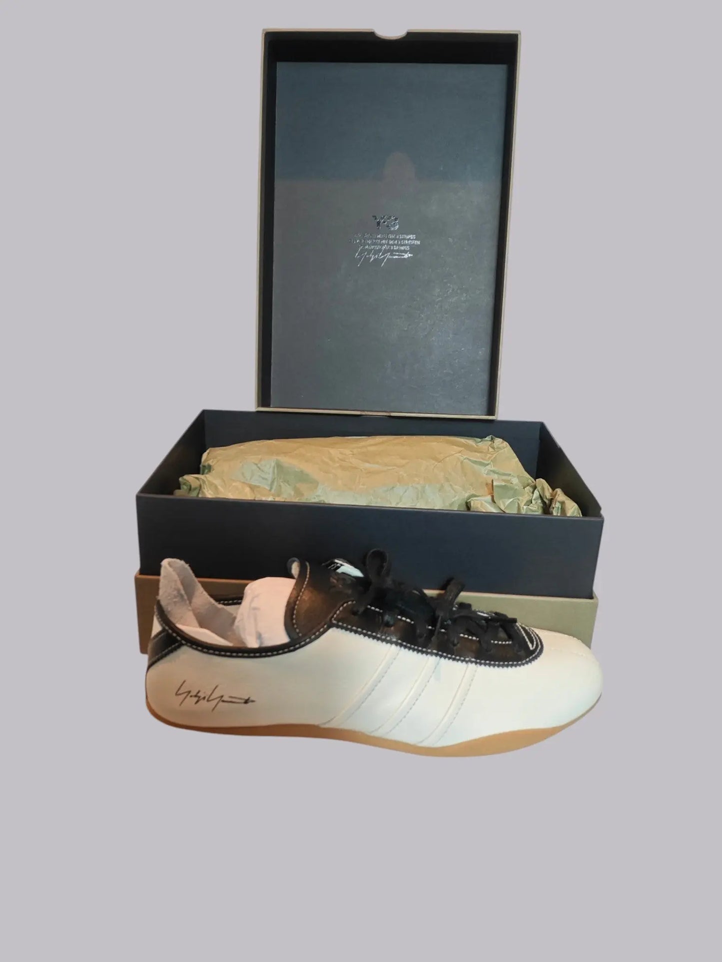 Y-3 Tokyo neuves cuir blanc/noir T. 39 1/3 Adidas