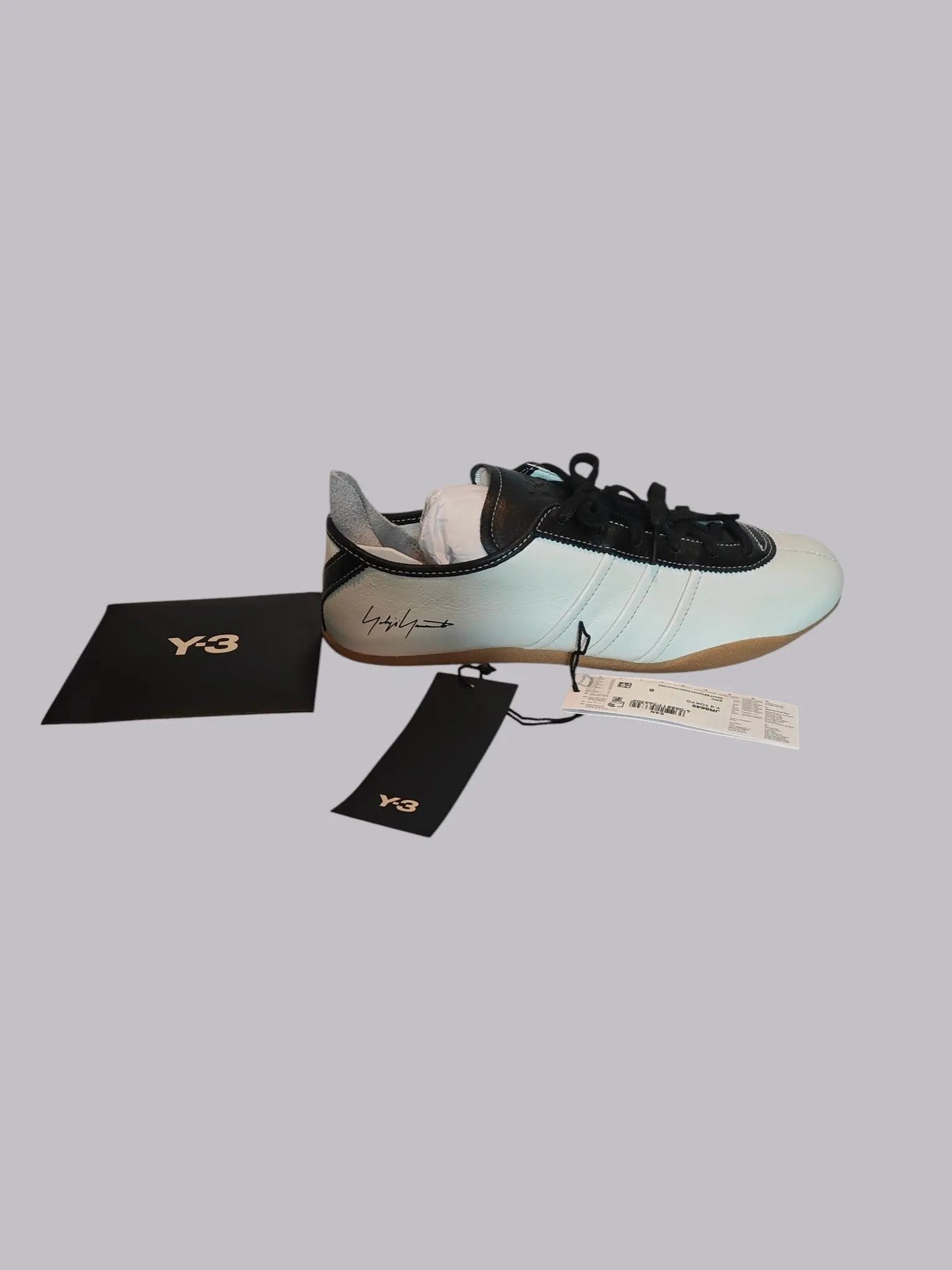 Y-3 Tokyo neuves cuir blanc/noir T. 39 1/3 Adidas