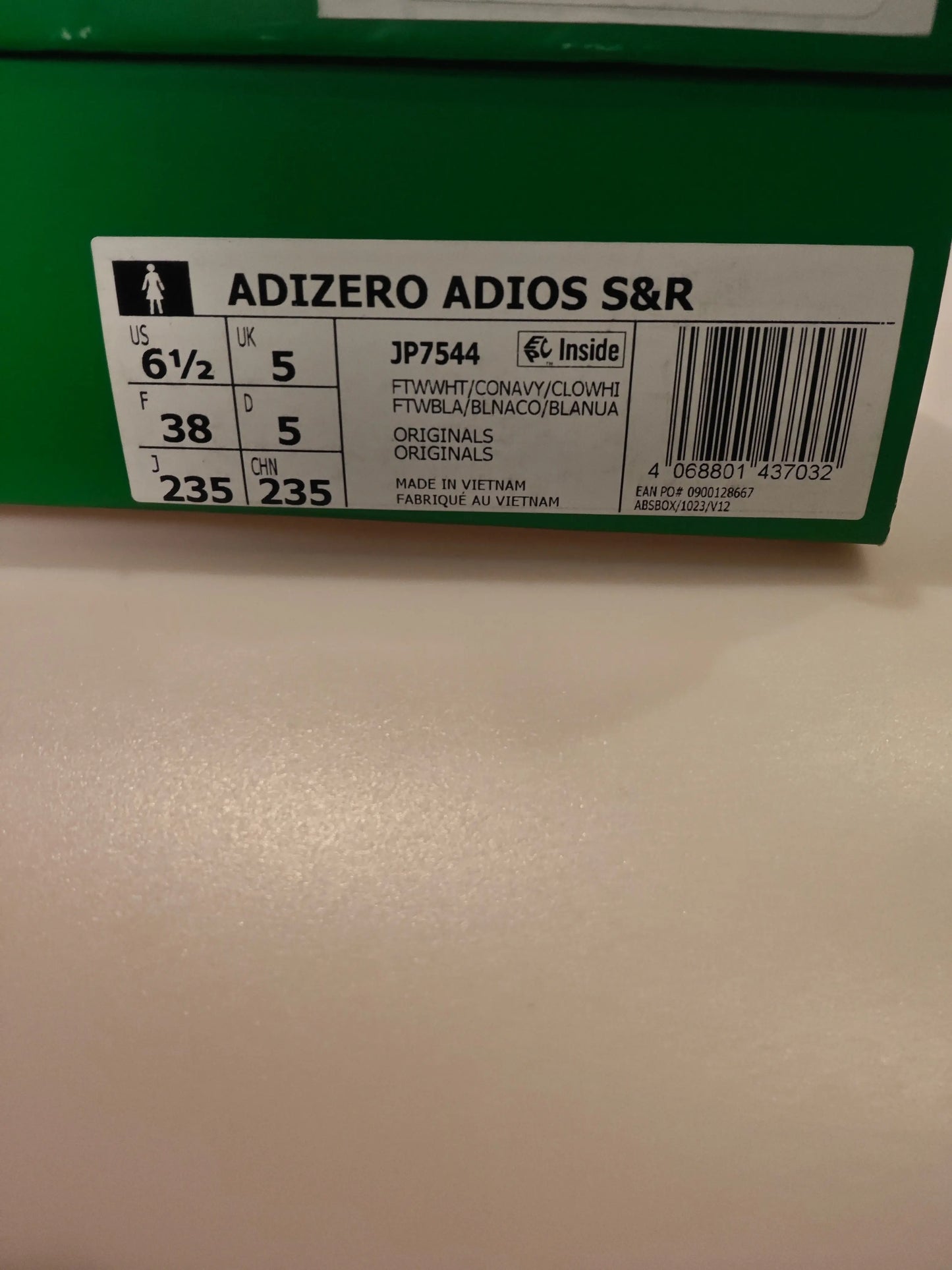Adidas Adizero Adios S&R – neuves – taille 38 – rétro running Adidas