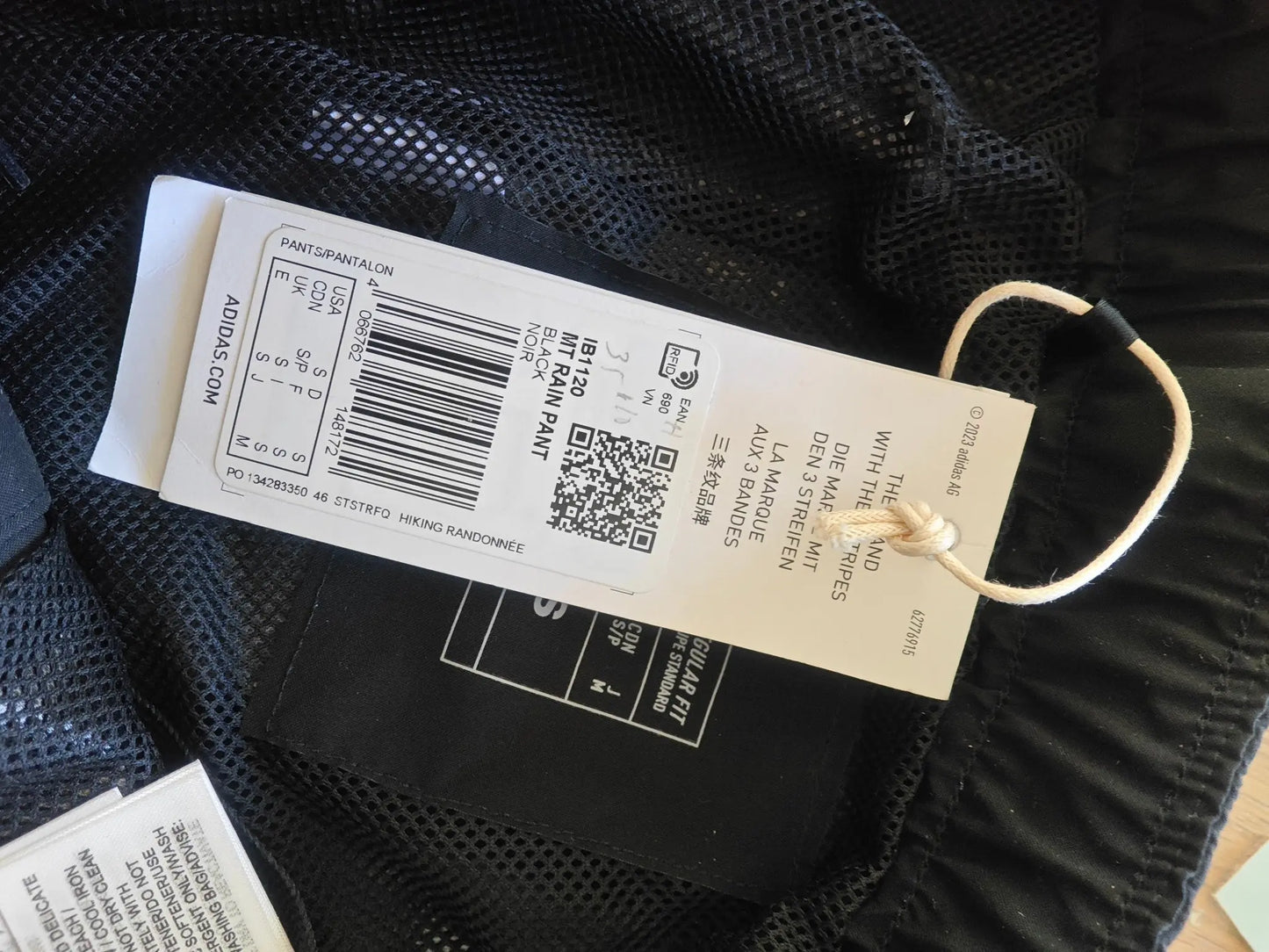Pantalon adidas Terrex noir – neuf avec étiquette – taille S Adidas