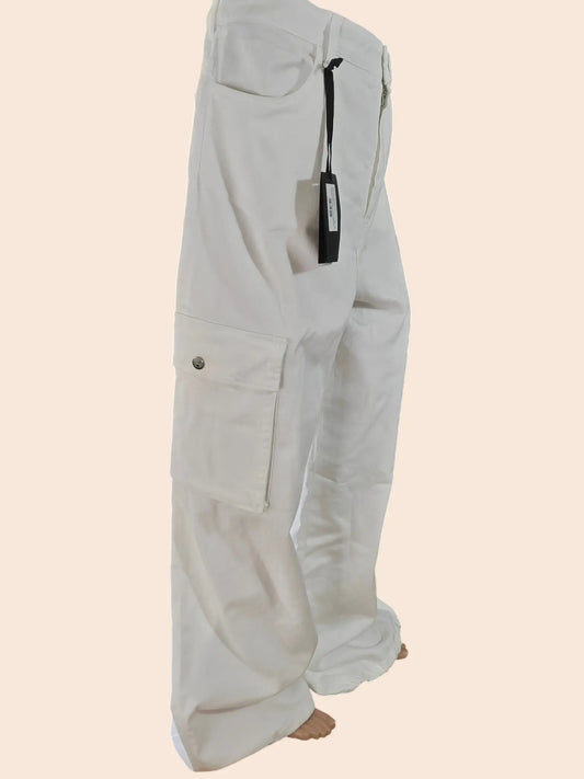 Pantalon cargo Pinko blanc – neuf avec étiquette – taille 46 EU Pinko